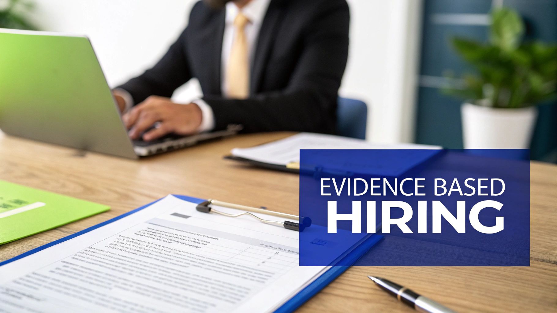 A hiring manager and a candidate shaking hands after a successful competency based interview