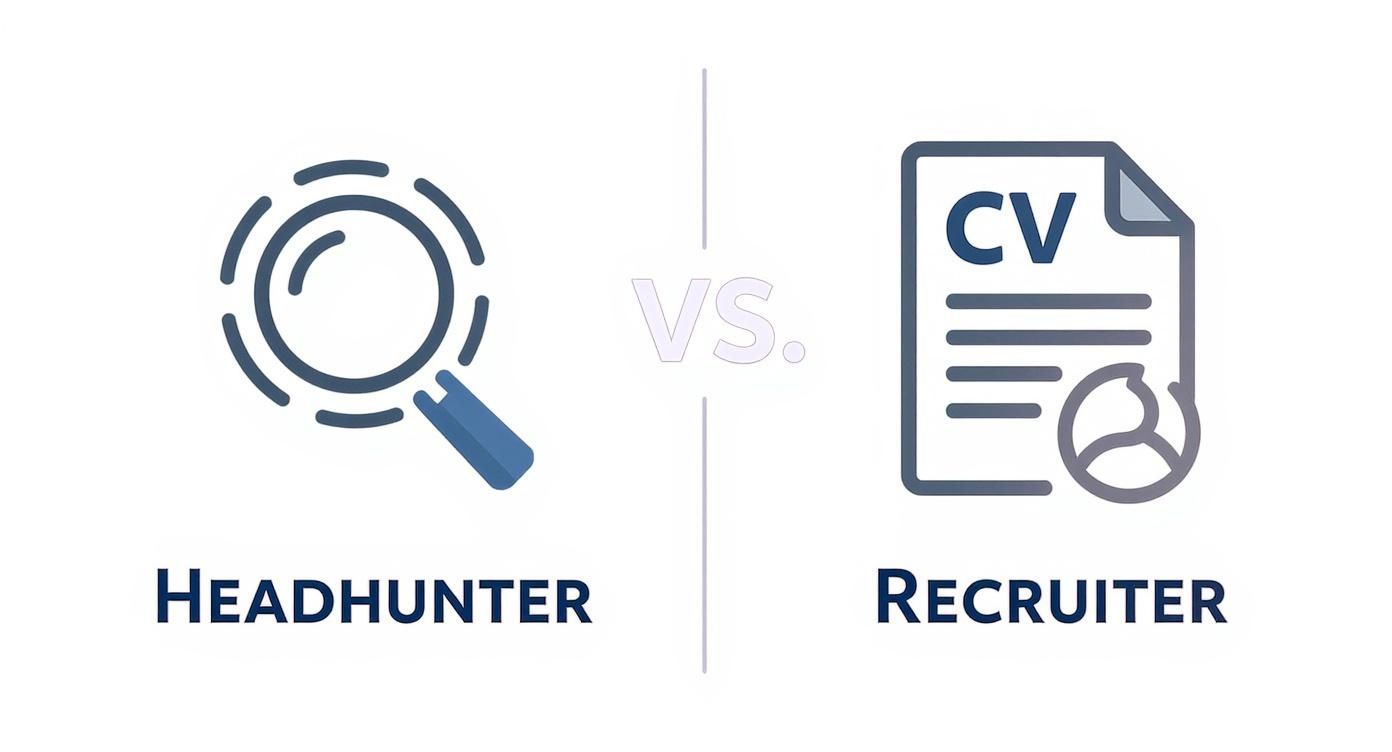 Infographic about what is a headhunter