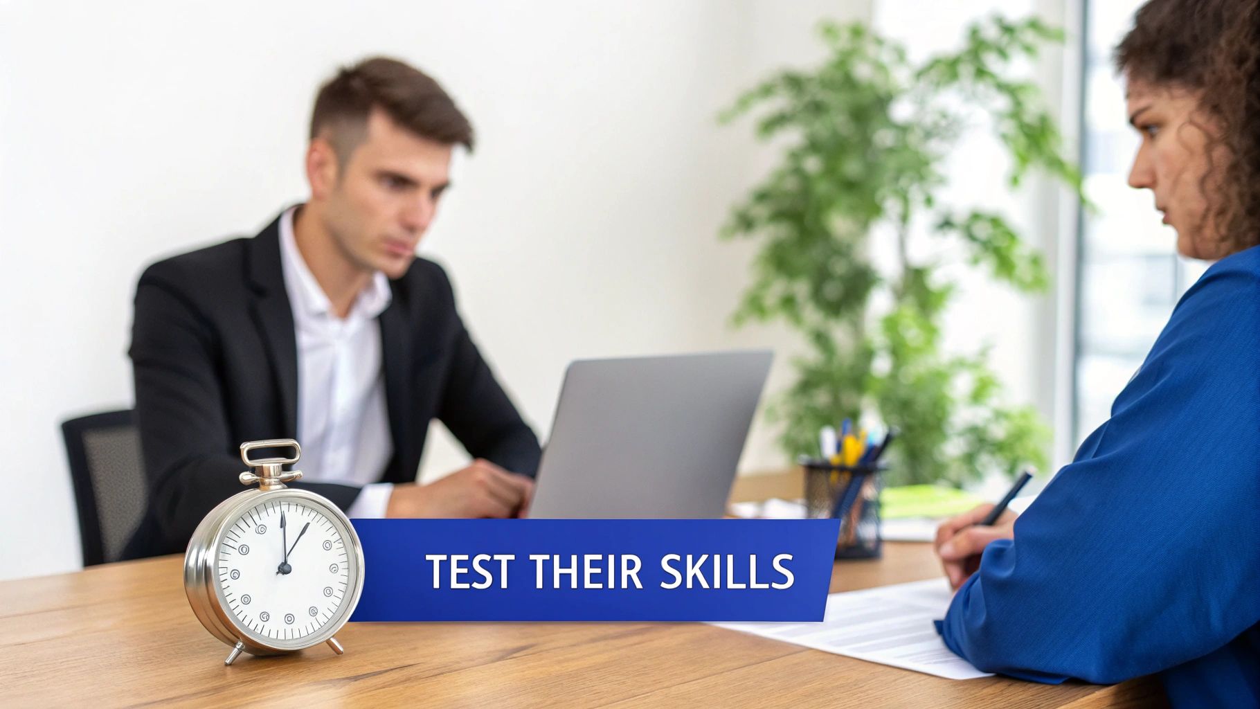 An employment contract and a pen on a desk, symbolising making a job offer