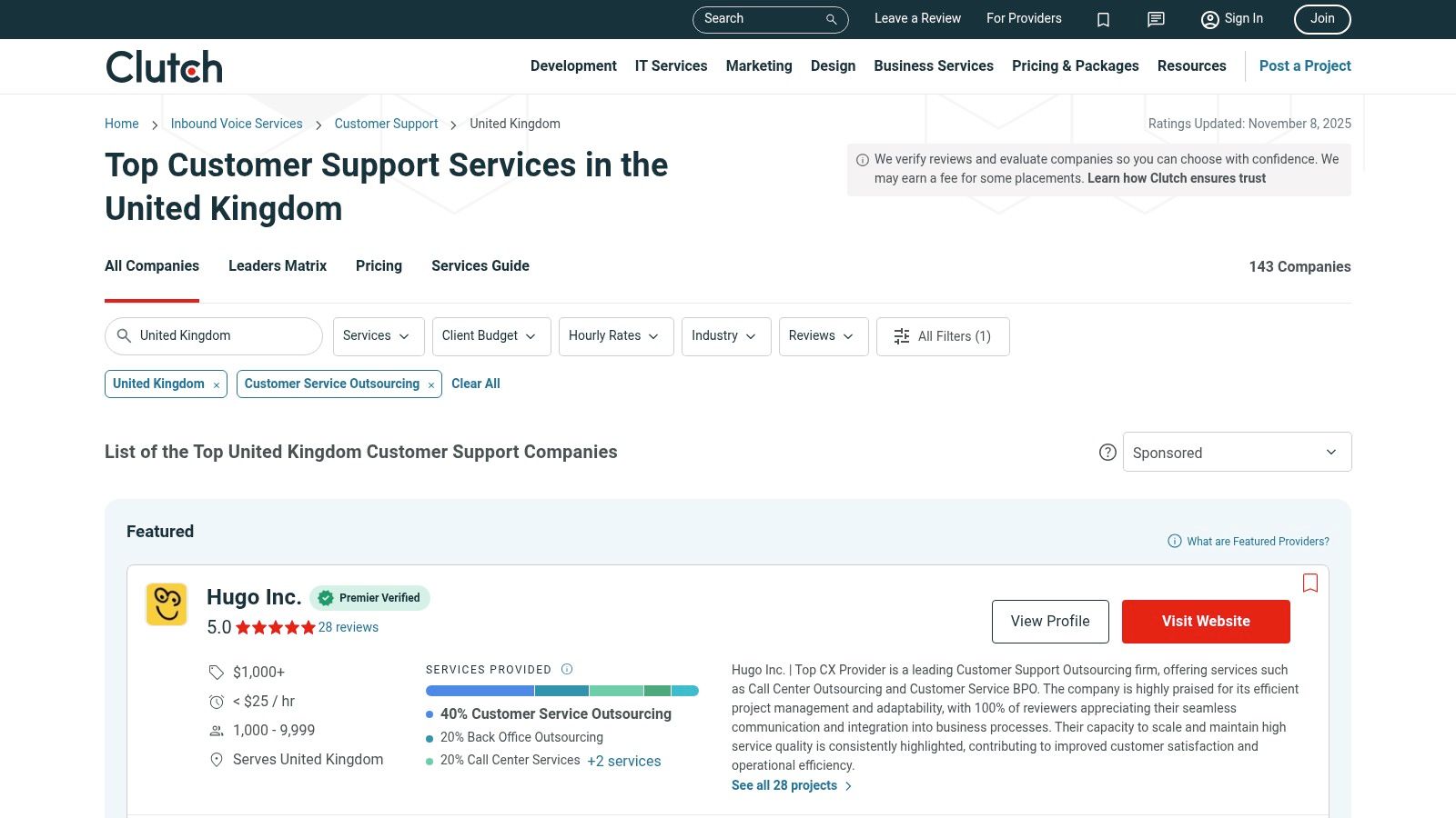 Clutch (Directory – UK filter applied)