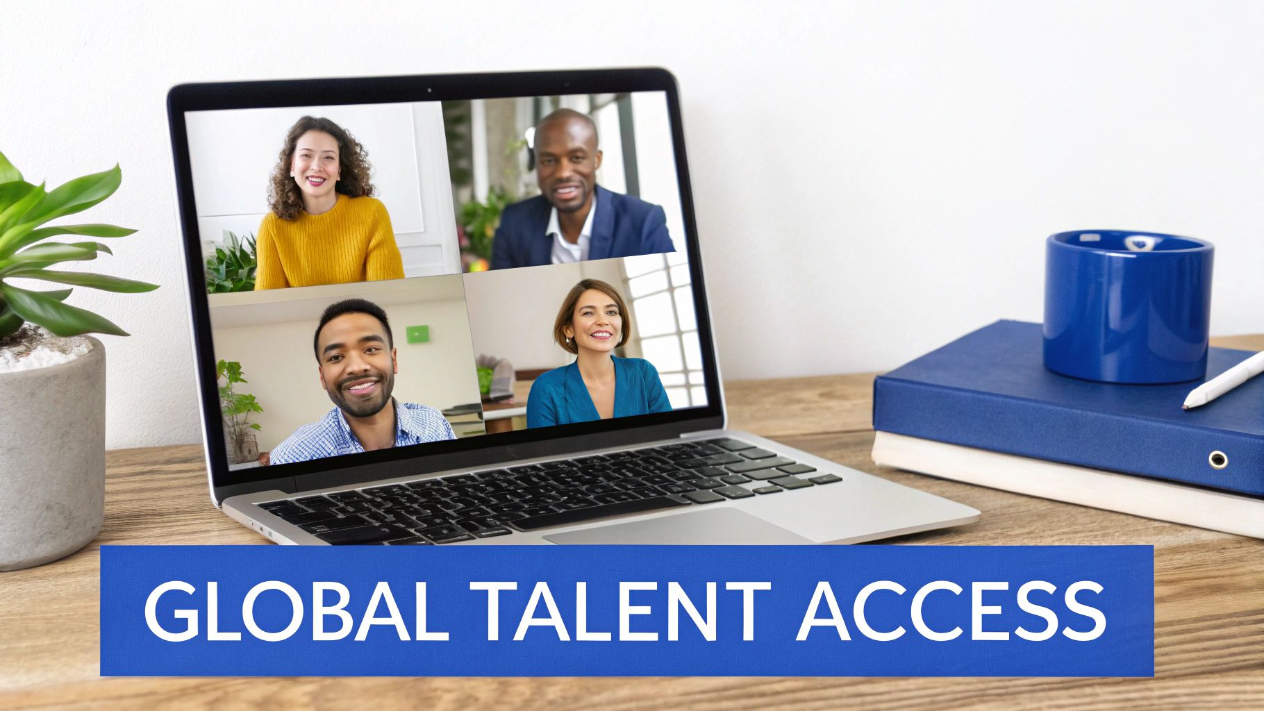 Two professionals shaking hands across a globe, symbolizing a successful international partnership.