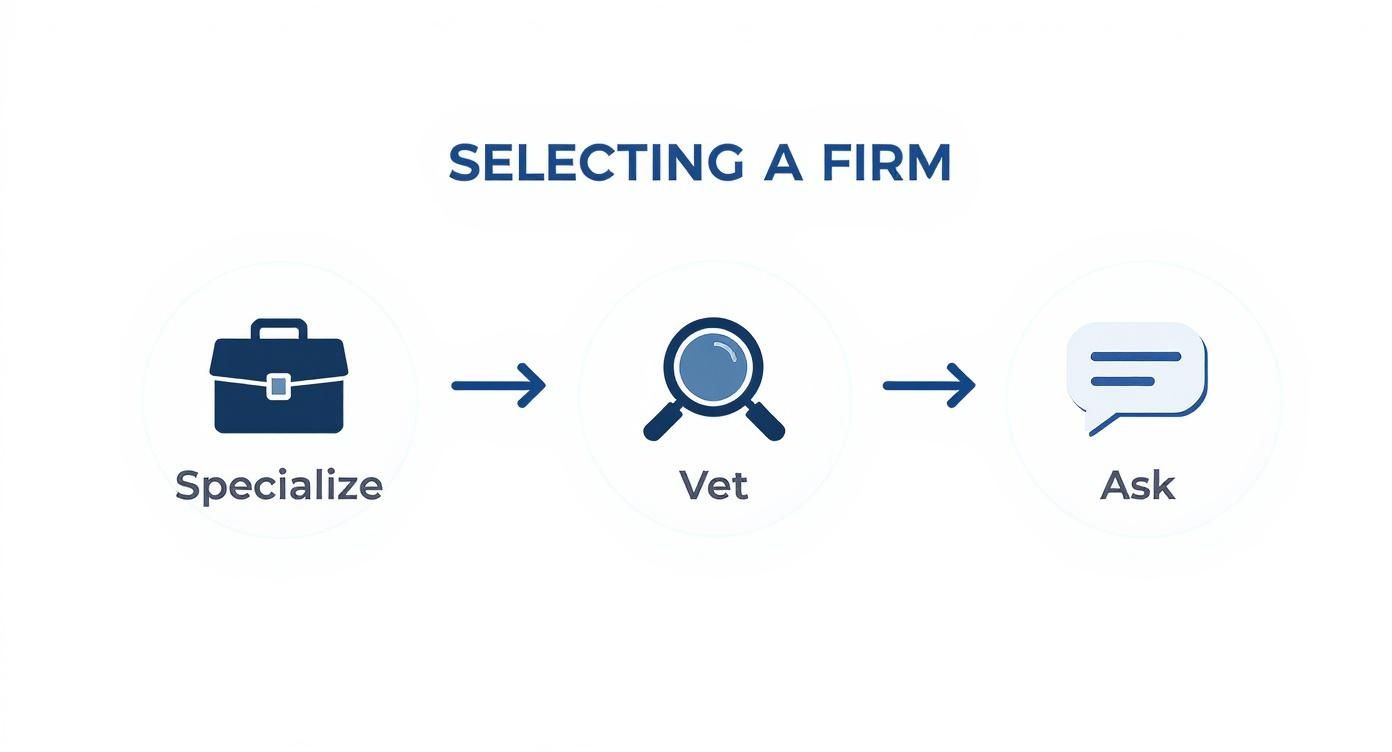 Infographic about finance and accounting staffing firms