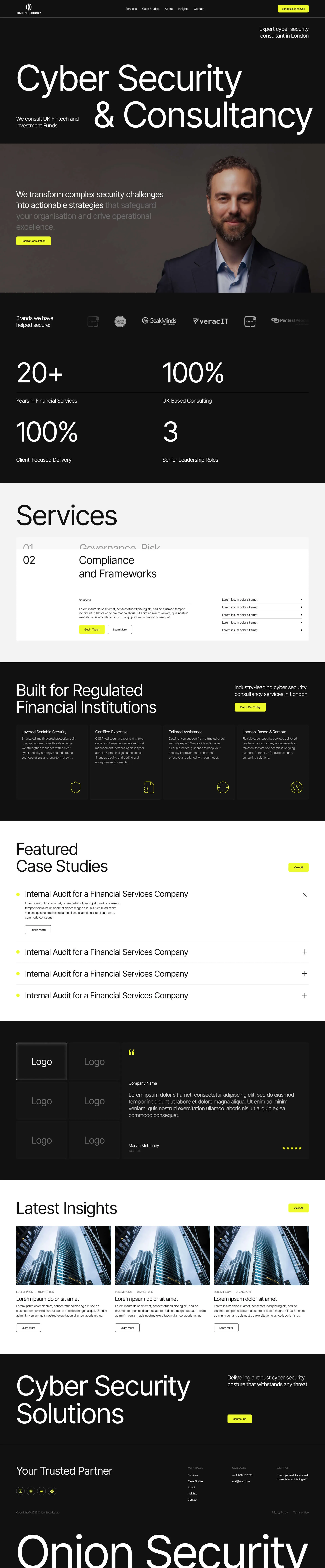 Cyber Security Web Design