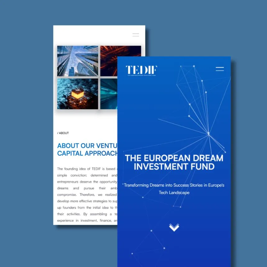 Investment company web desgin