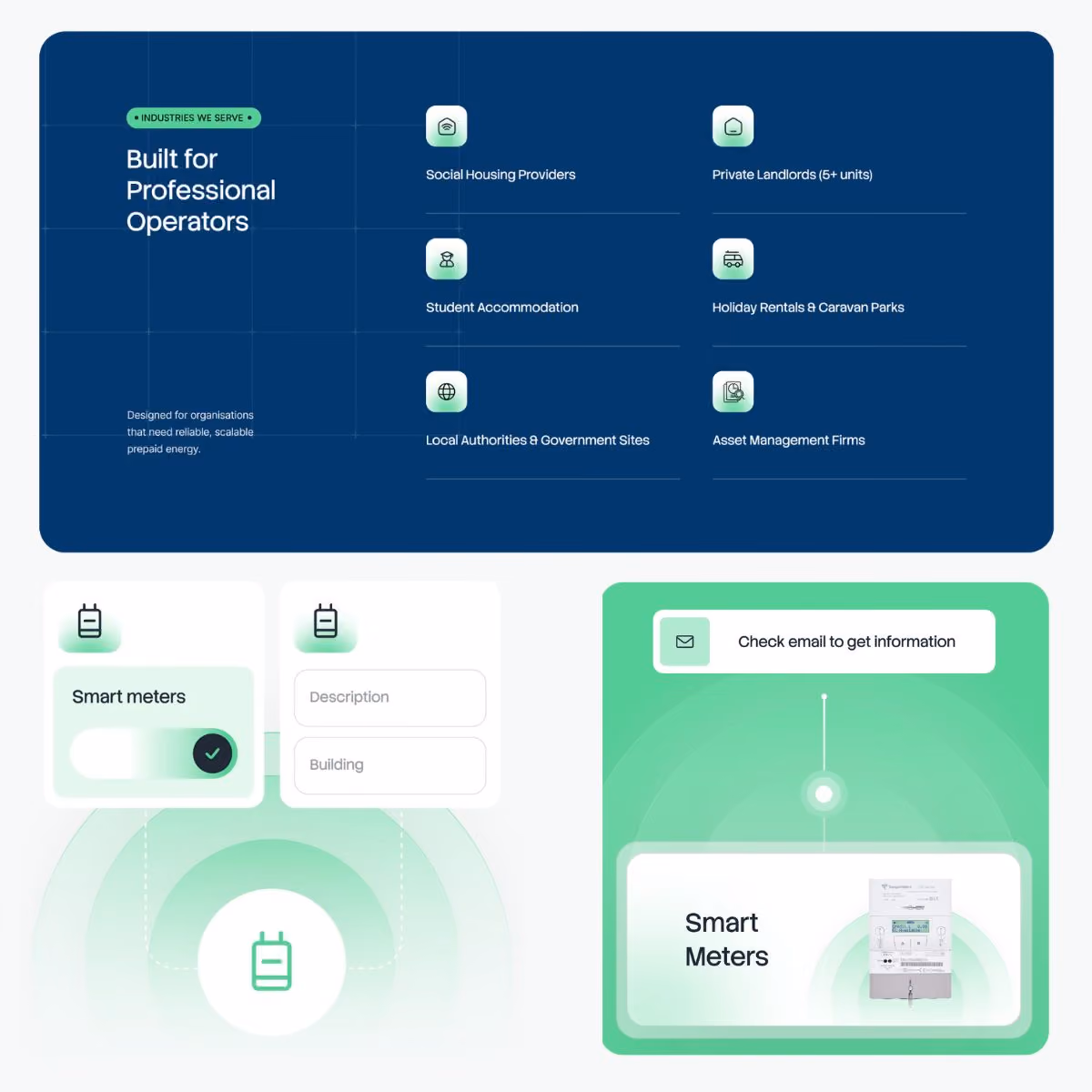 Topupmeters website shown on desktop and mobile devices.