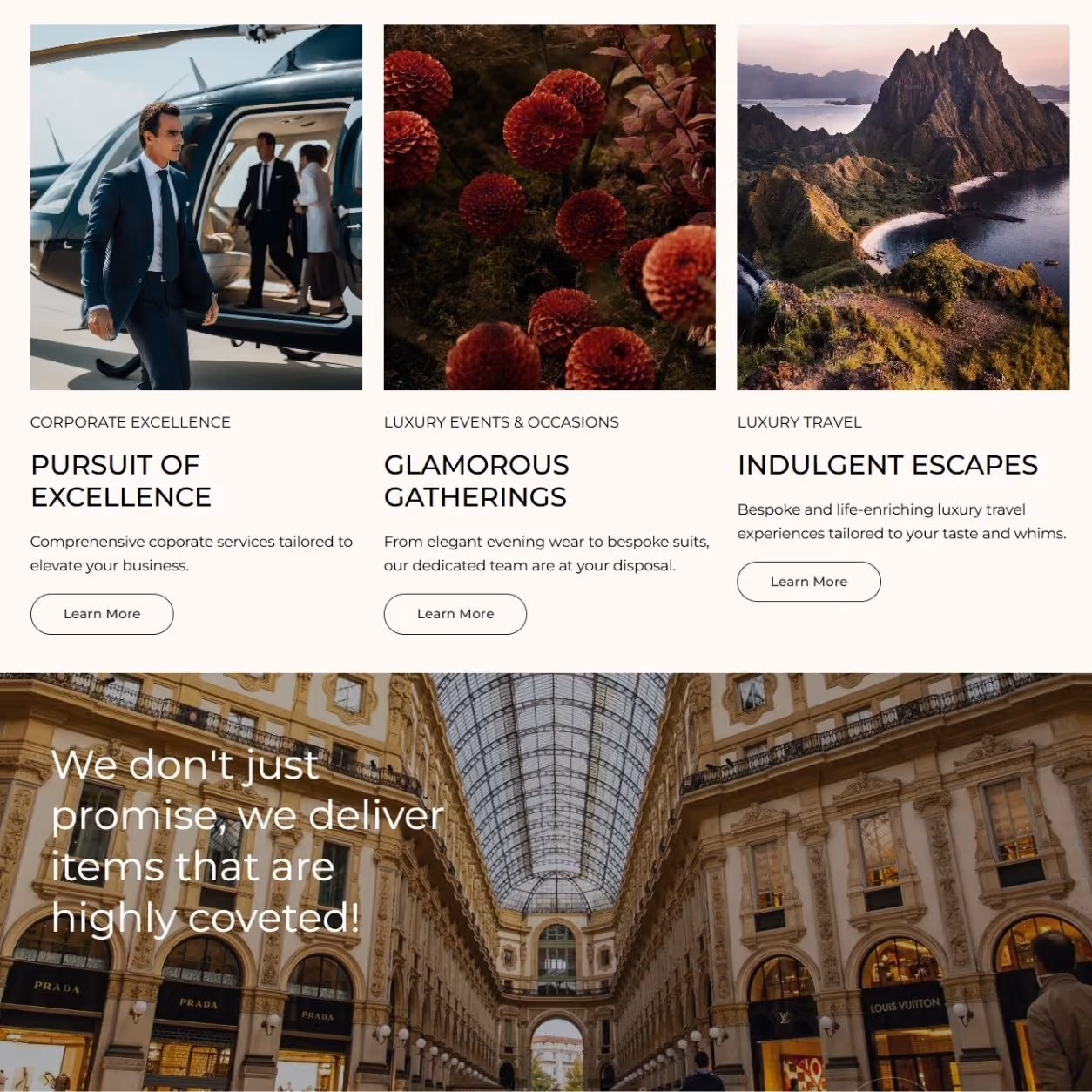 Three Over Six website shown on desktop and mobile devices.