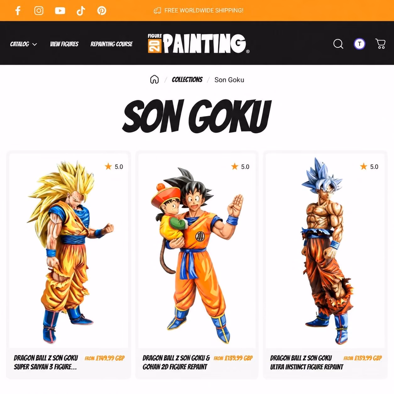 2D Figure Painting website shown on desktop and mobile devices.