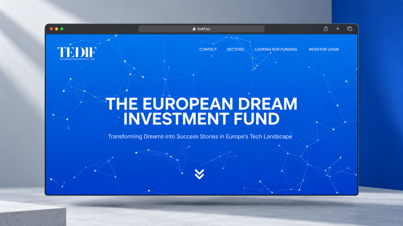 Tedif website shown on desktop and mobile devices.