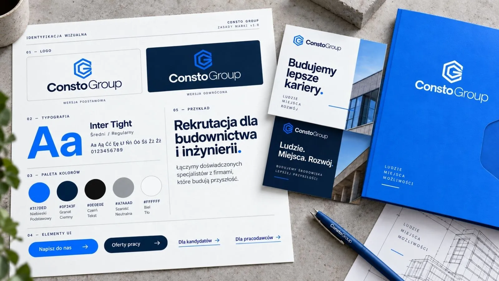 Strona Consto Group — widok desktop i mobile.
