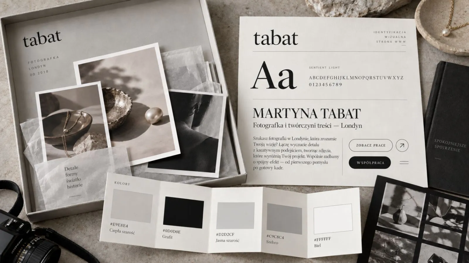 Strona Tabat — widok desktop i mobile.