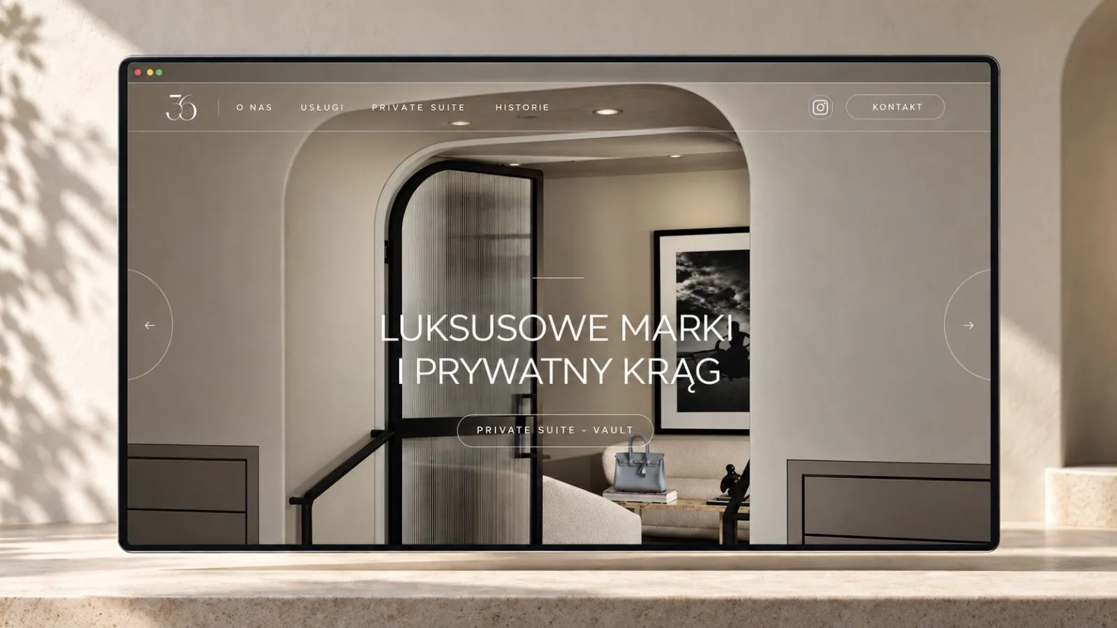 Strona Three Over Six — widok desktop i mobile.