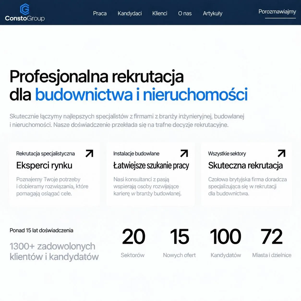Strona Consto Group — widok desktop i mobile.