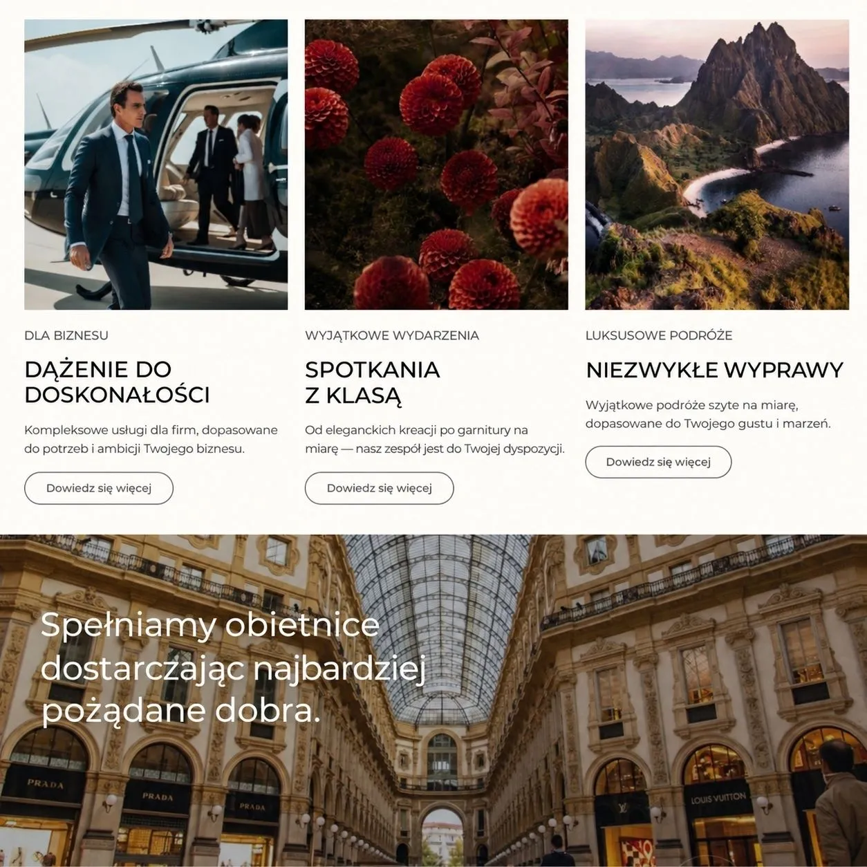 Strona Three Over Six — widok desktop i mobile.