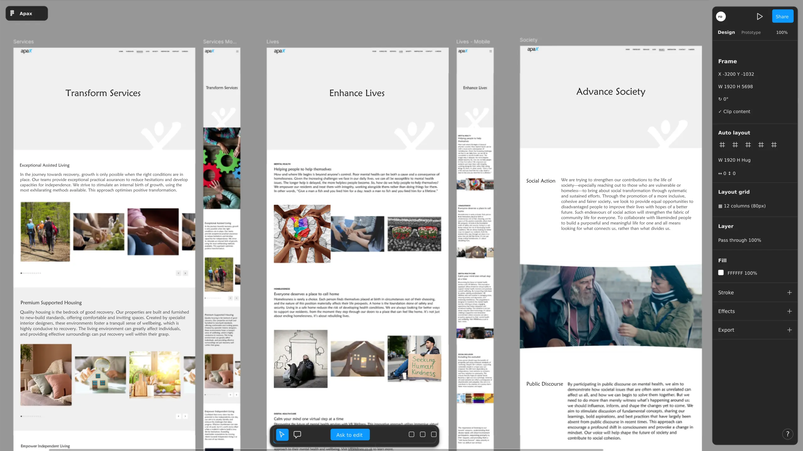 Apax website shown on desktop and mobile devices.