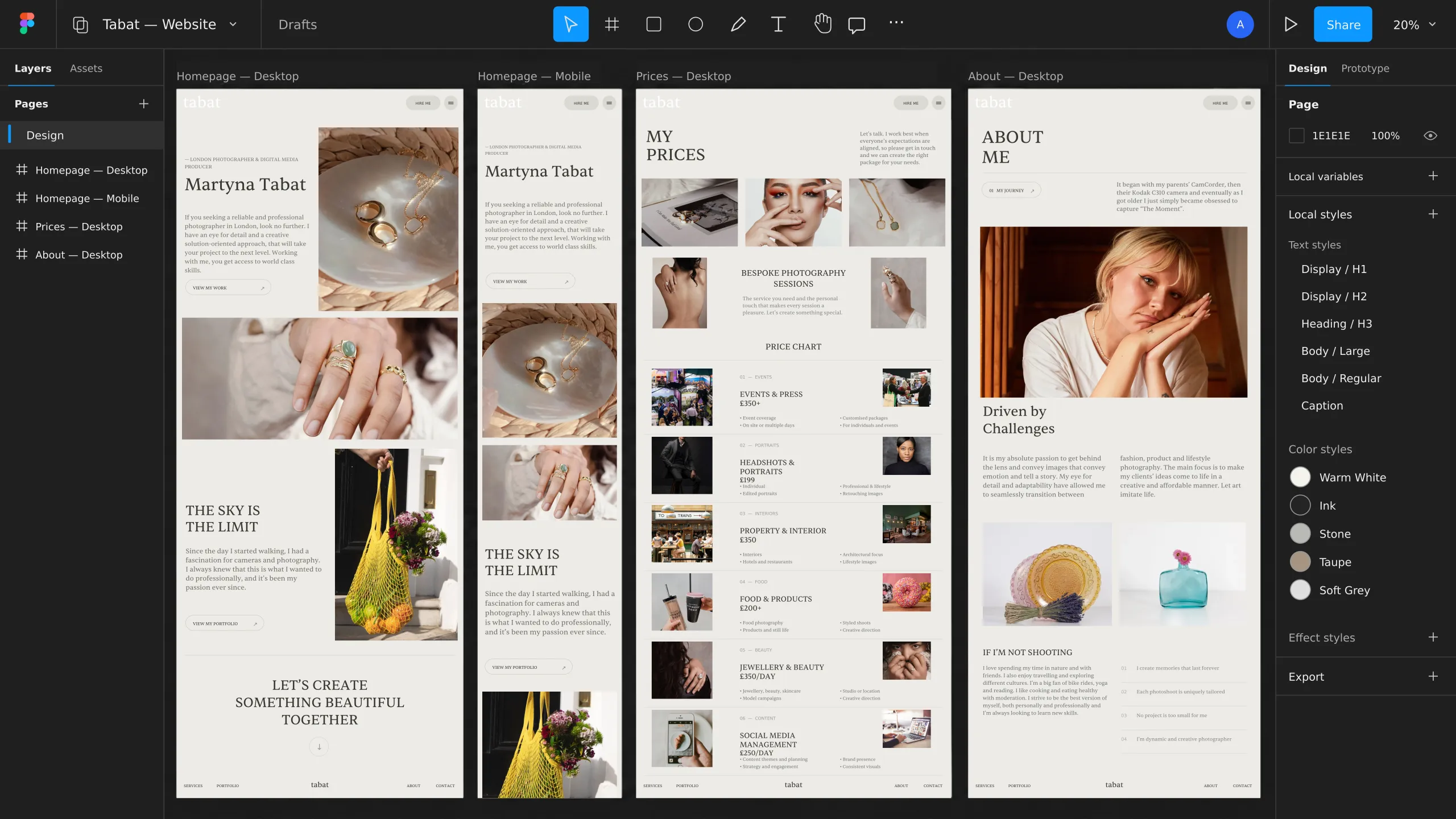 Tabat website shown on desktop and mobile devices.