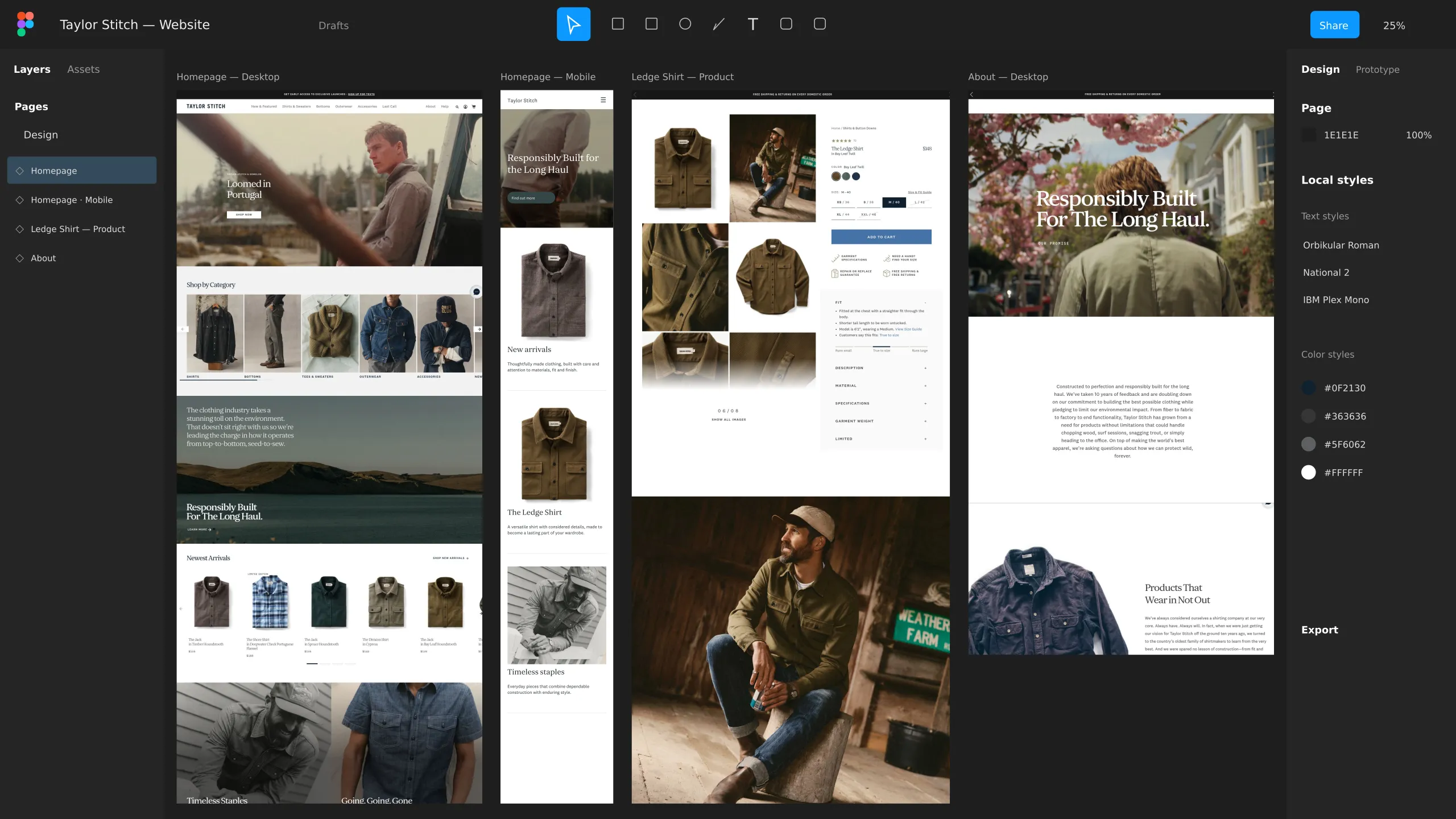 Taylor Stitch website shown on desktop and mobile devices.