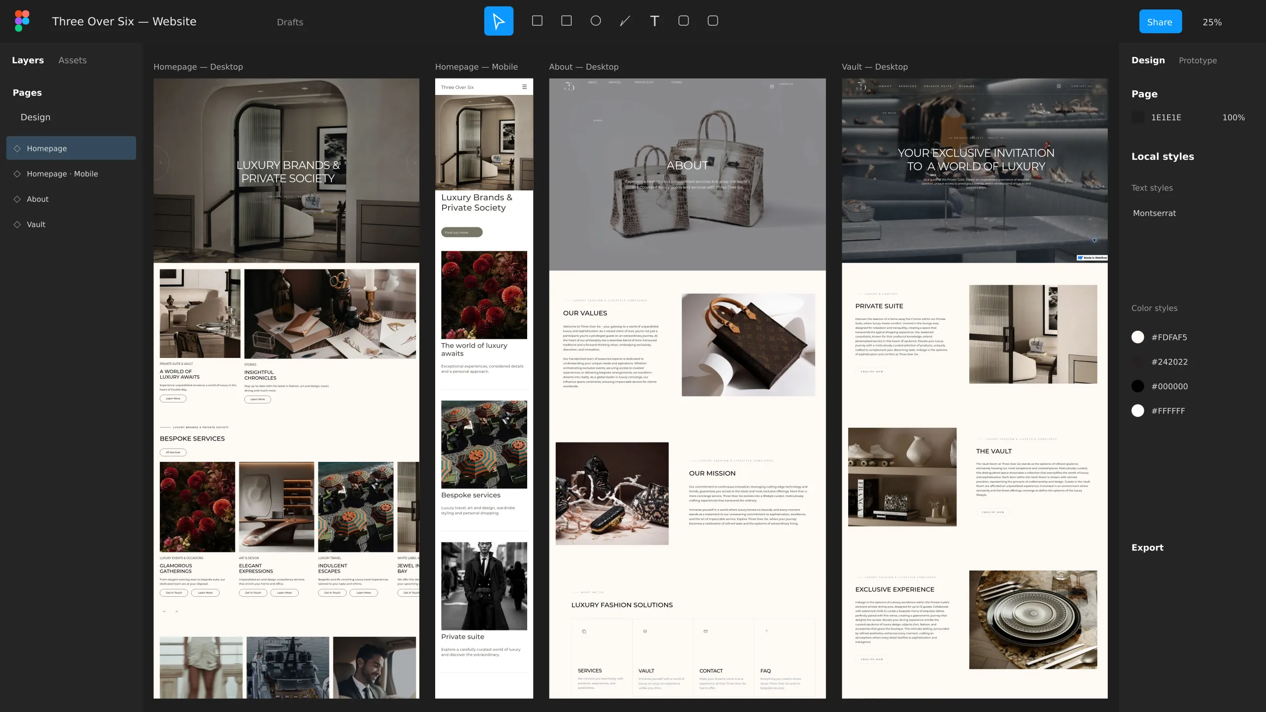 Three Over Six website shown on desktop and mobile devices.