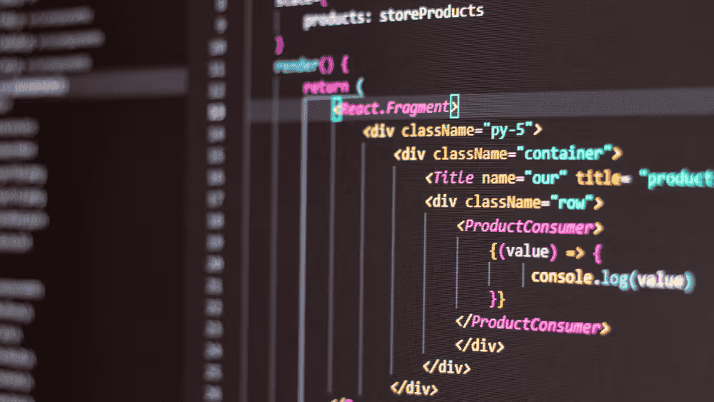HTML markup displayed in a code editor