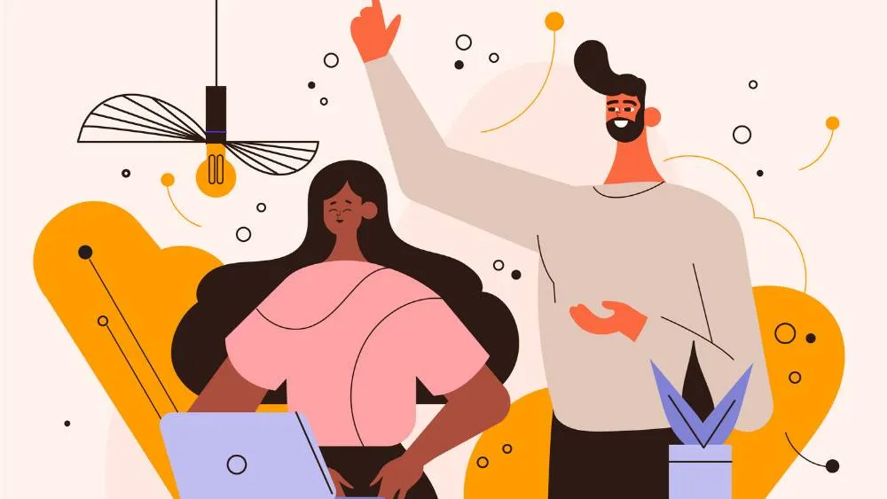 Illustration of people using digital devices