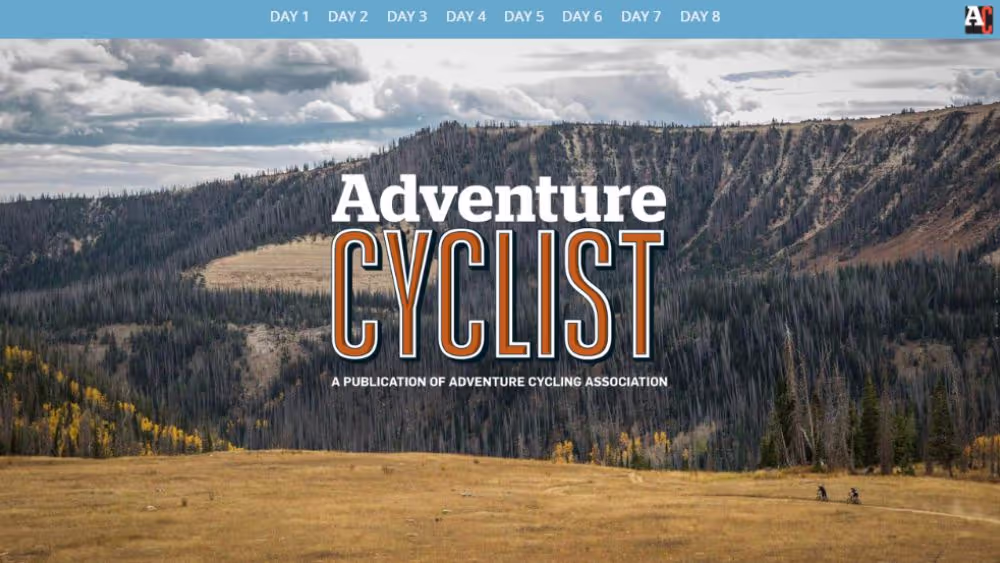 Archived Adventure Cyclist page from Adventure Cycling