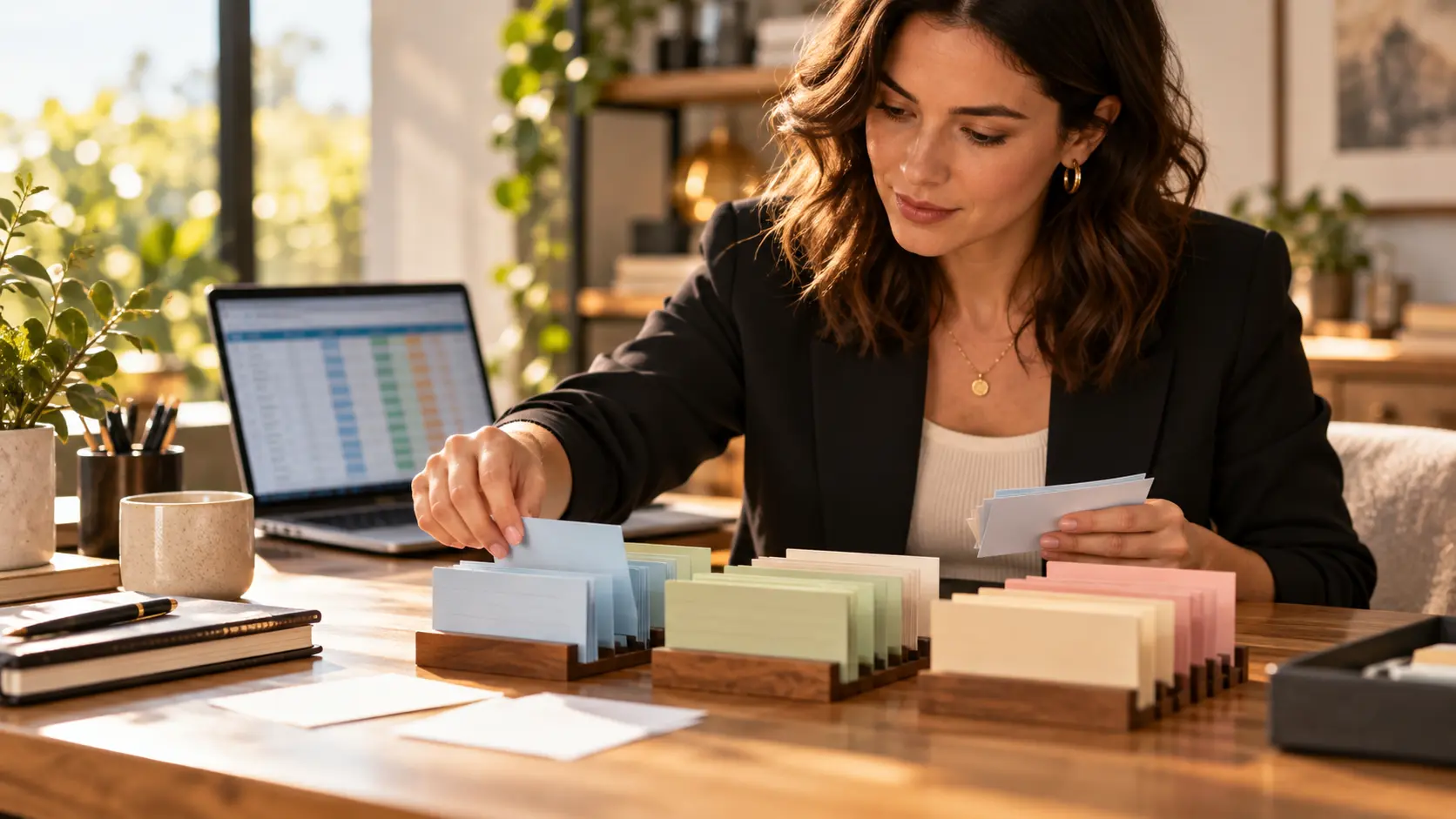 Marketing strategist organising anonymised audience segments for a relevant email list