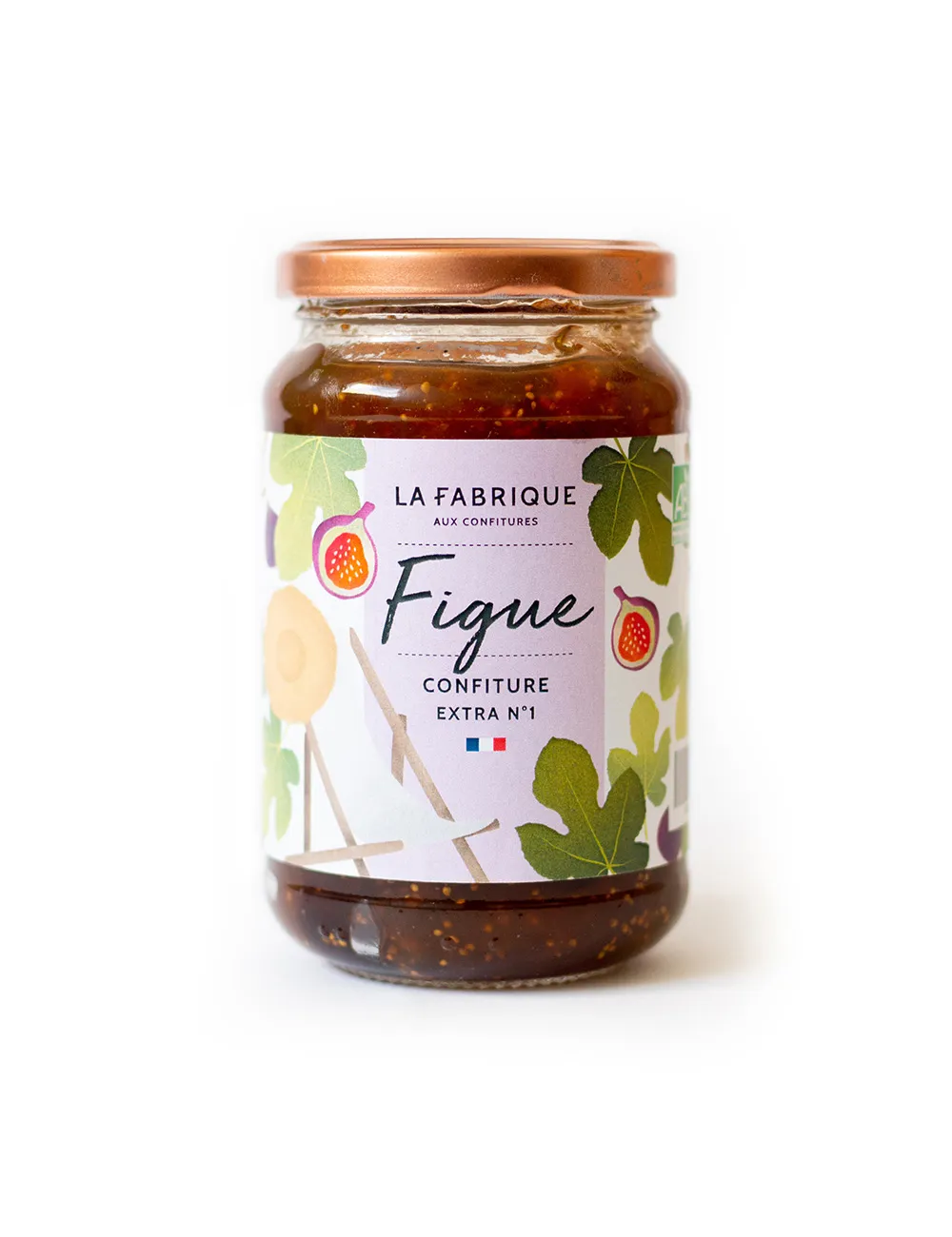 Étiquettes illustrés des confitures artisanales