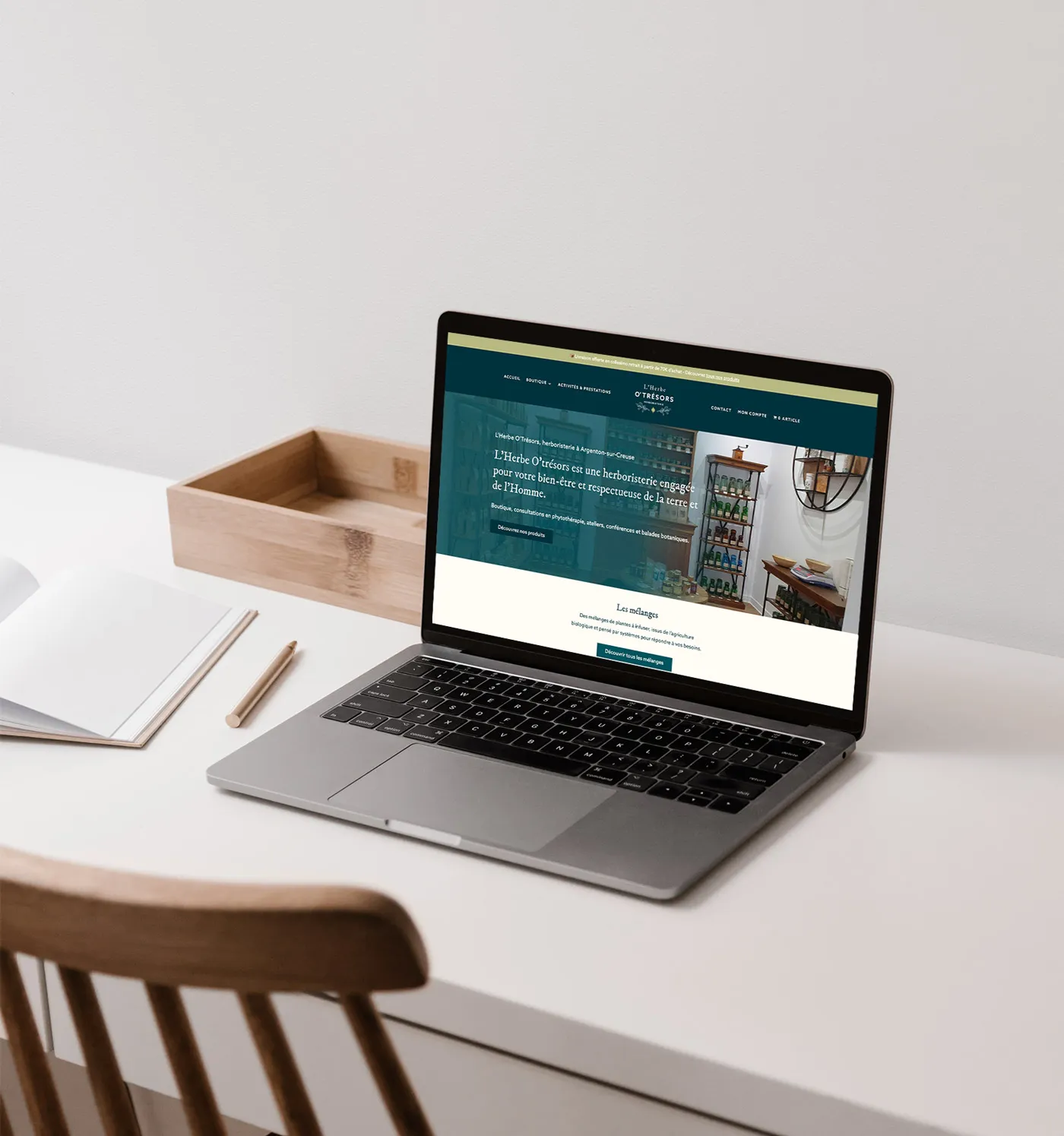 Création et mise en ligne de votre site web vitrine ou e-commerce.