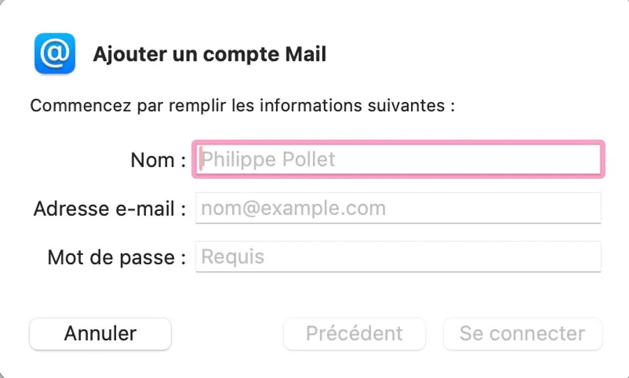 Blog Installer votre adresse mail