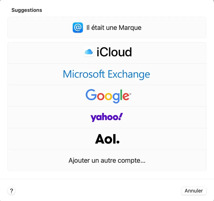 Blog Installer votre adresse mail