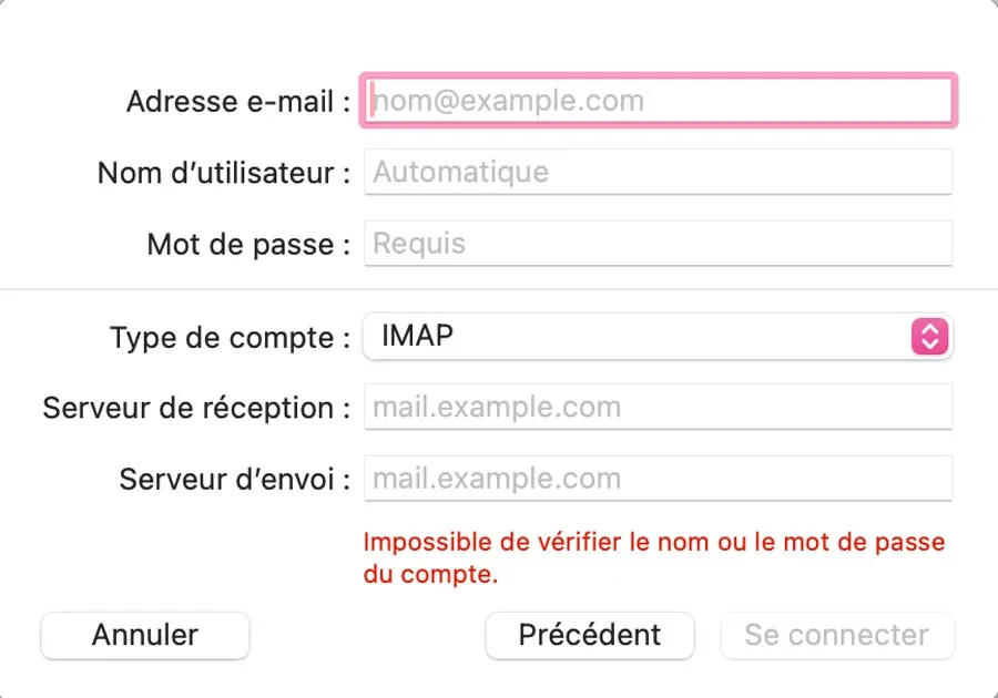 Blog Installer votre adresse mail