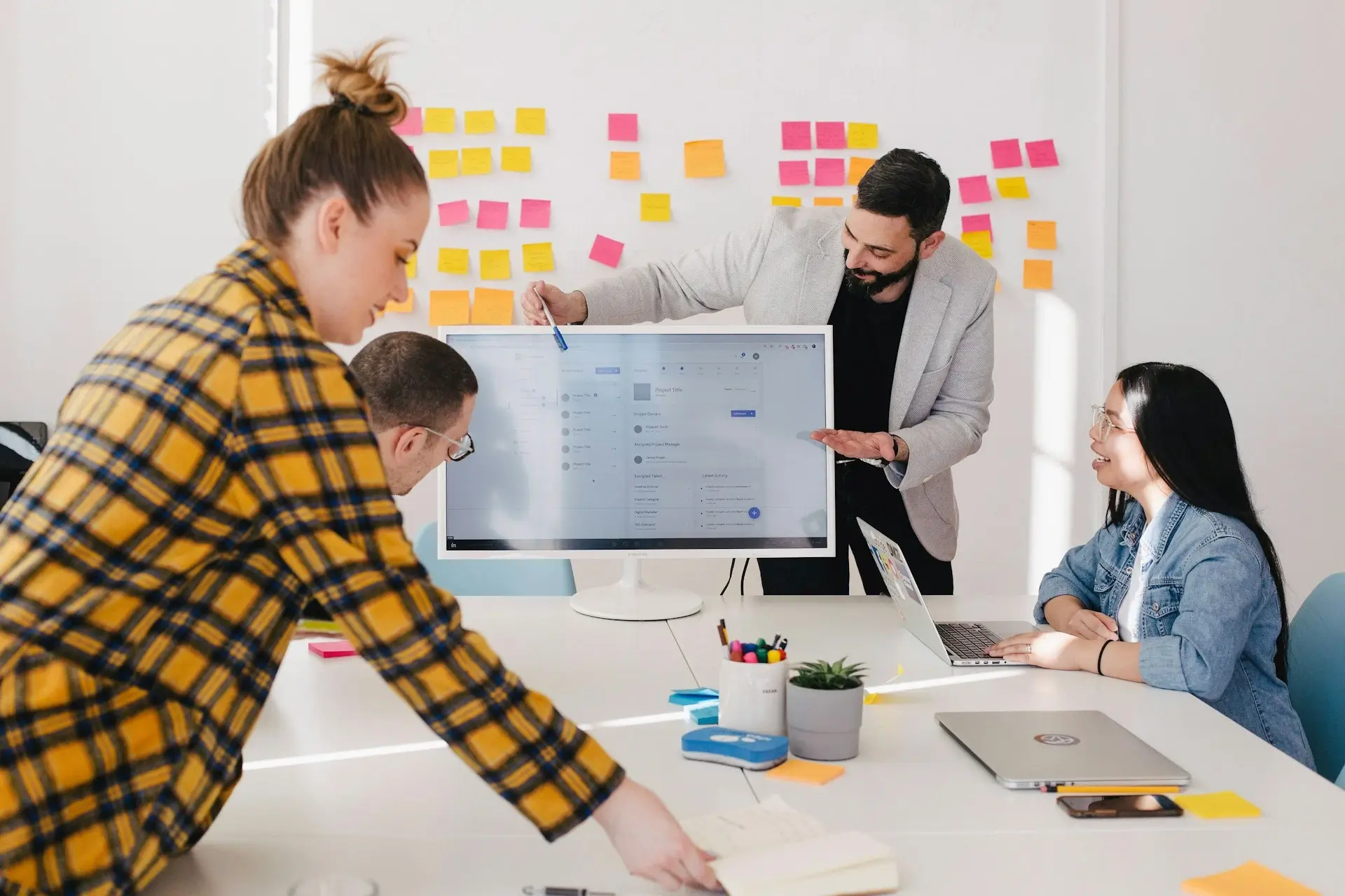 team in office