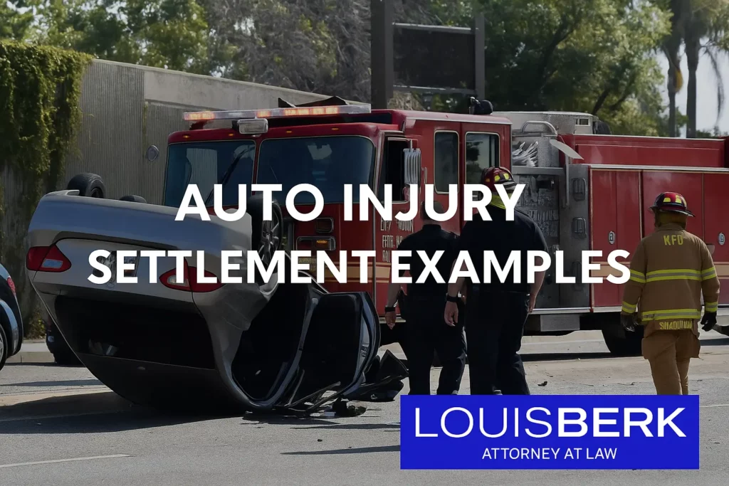 auto injury settlement examples