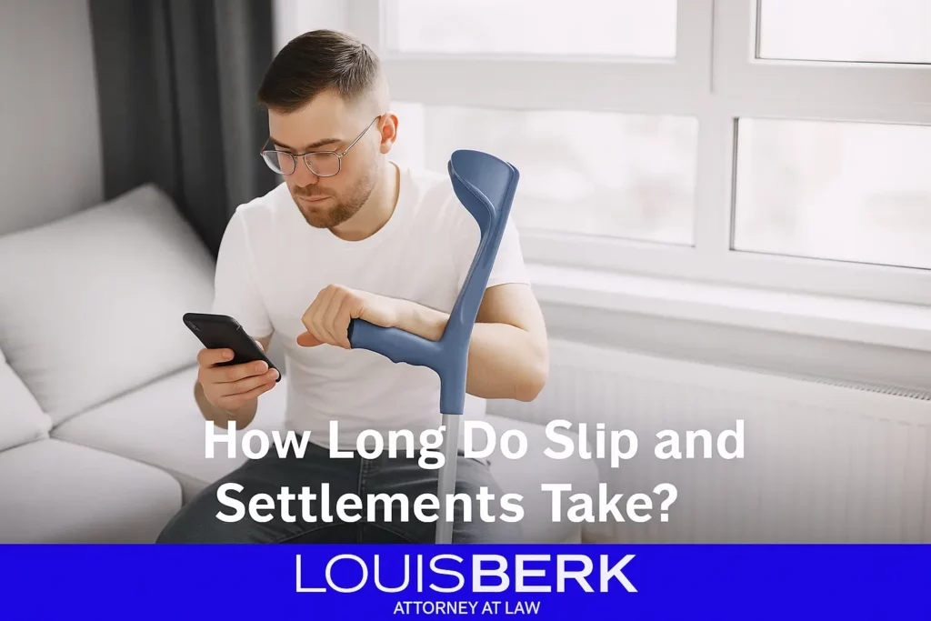 how long do slip and fall settlements take