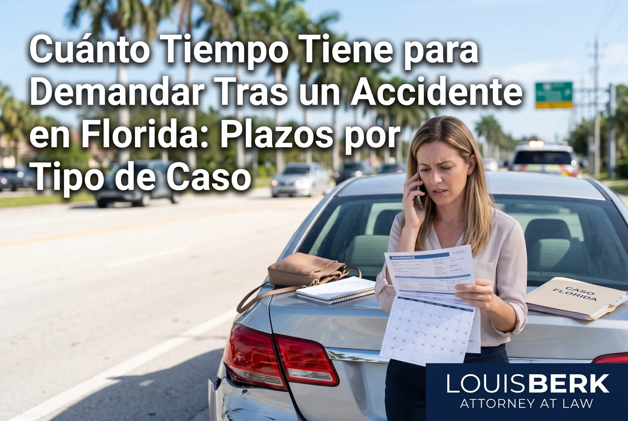 Cuánto Tiempo Tiene para Demandar Tras un Accidente en Florida: Plazos por Tipo de Caso