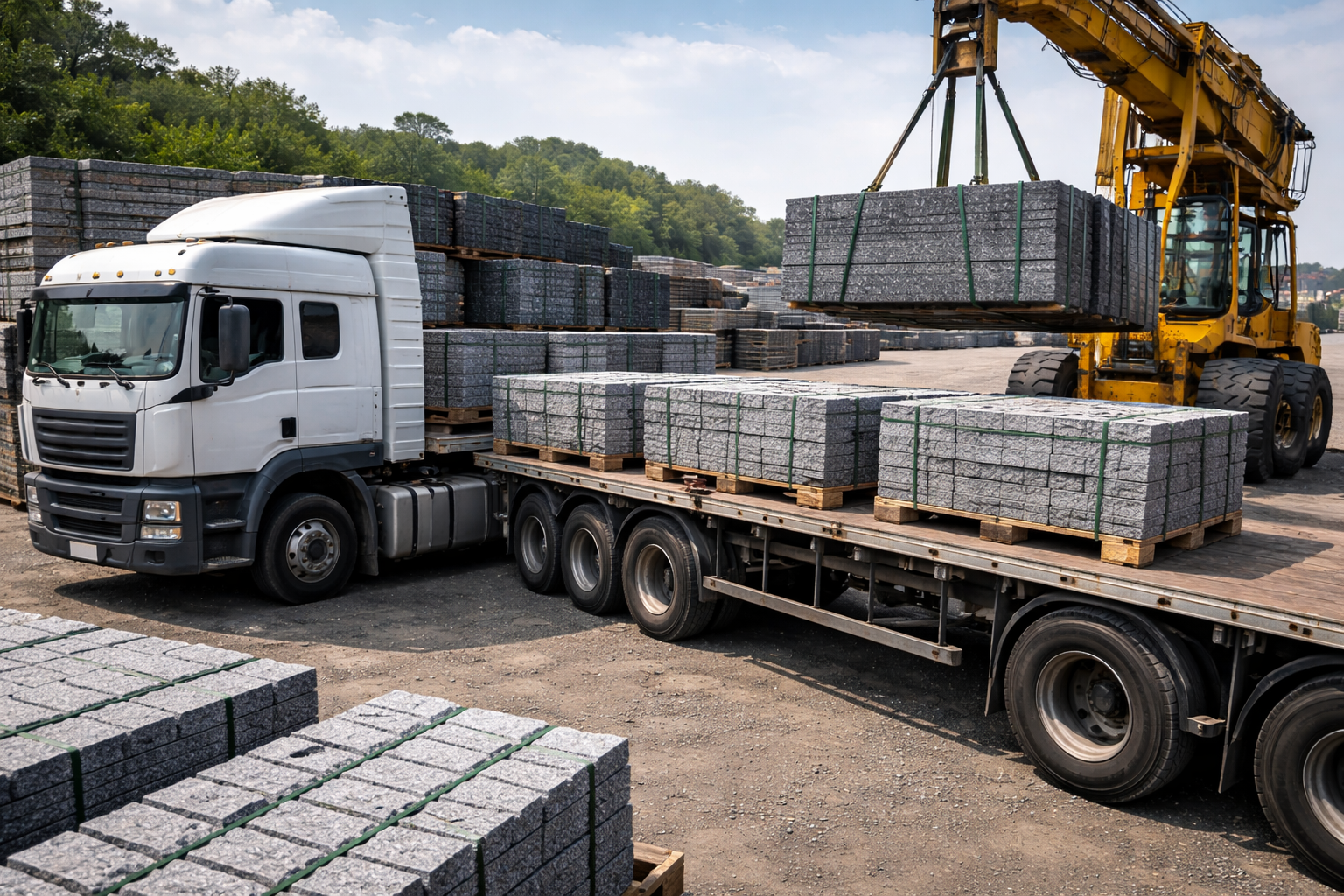 Granite exports to Southern African markets including Botswana and Mozambique