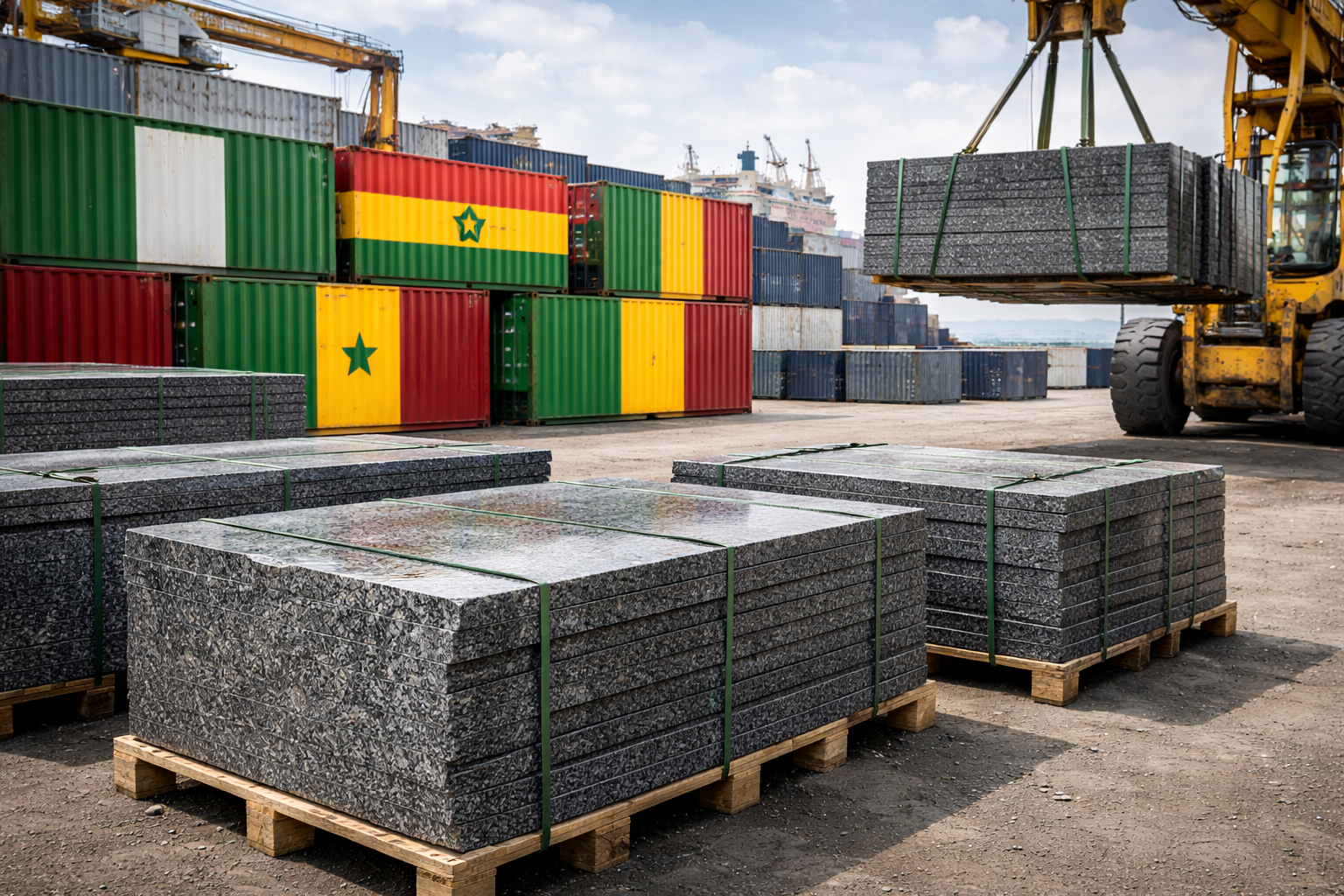 South African granite supply for West and Central African construction markets