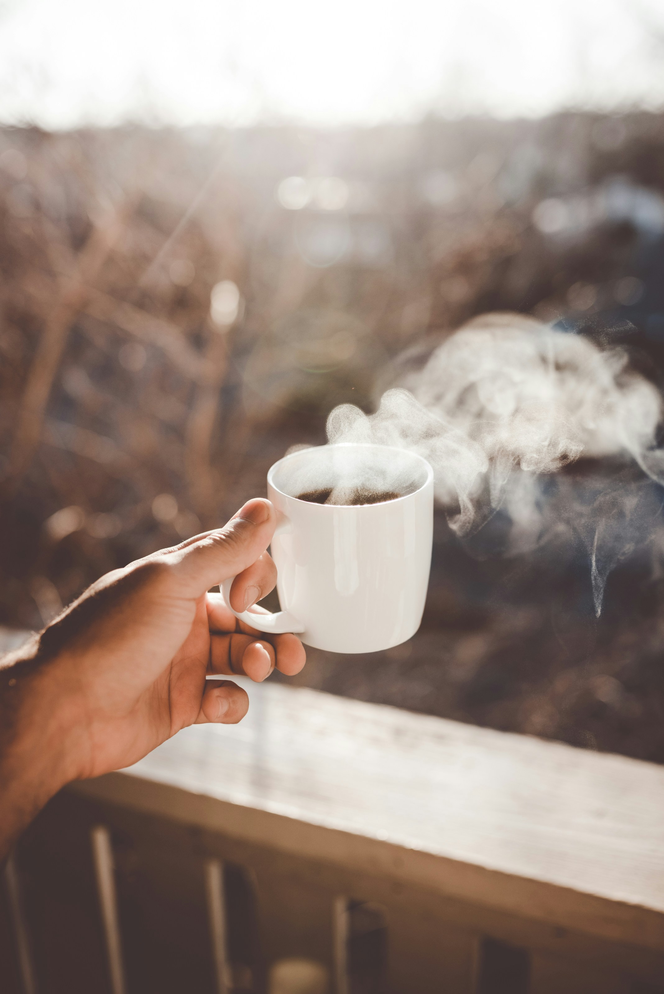 Using coffee as mindfulness practice by feeling warmth