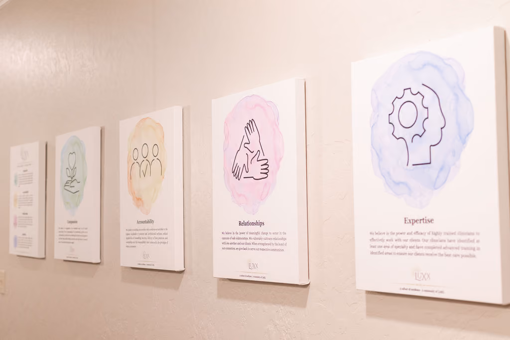Therapy session space at Luxx Therapy