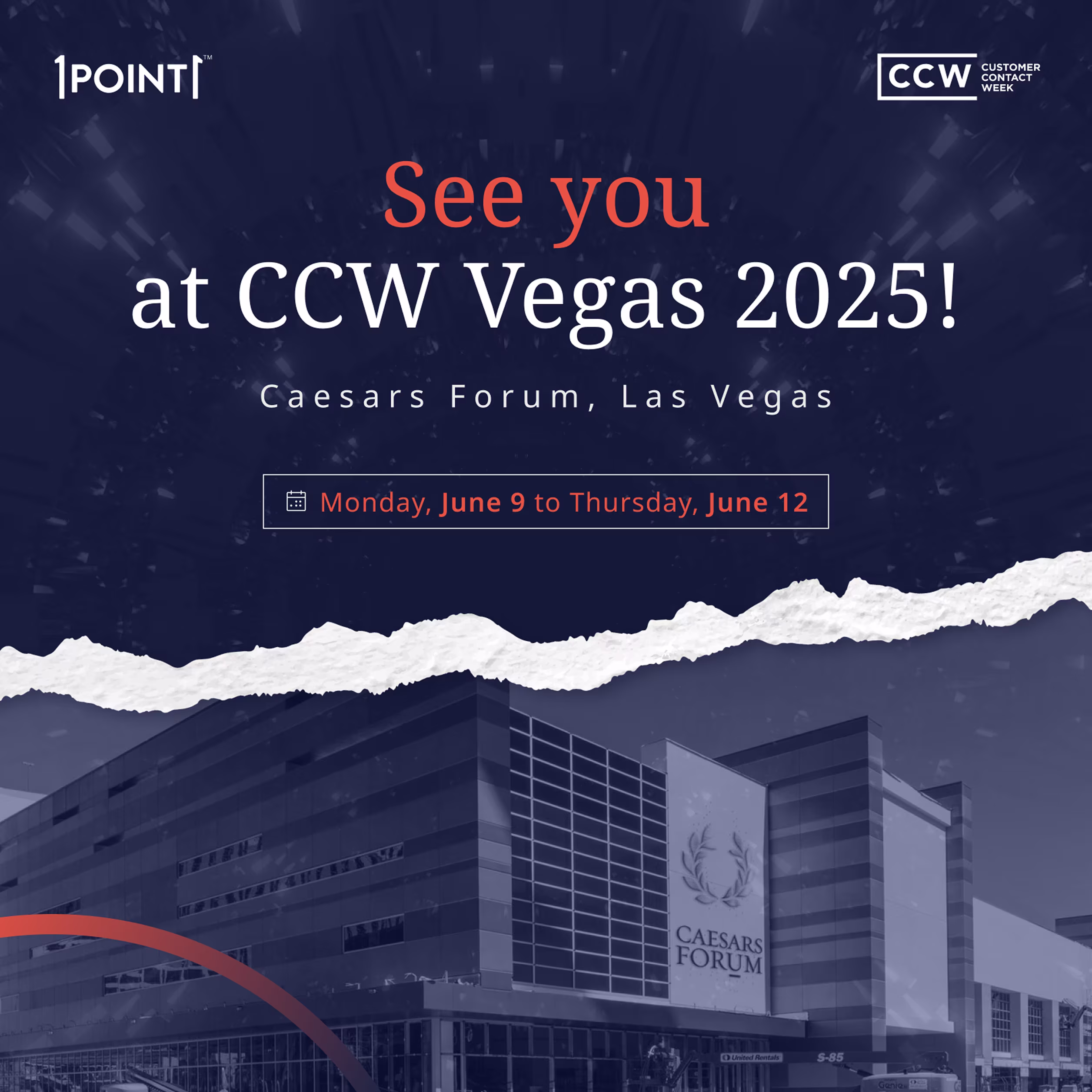 Section banner visual supporting customer experience content