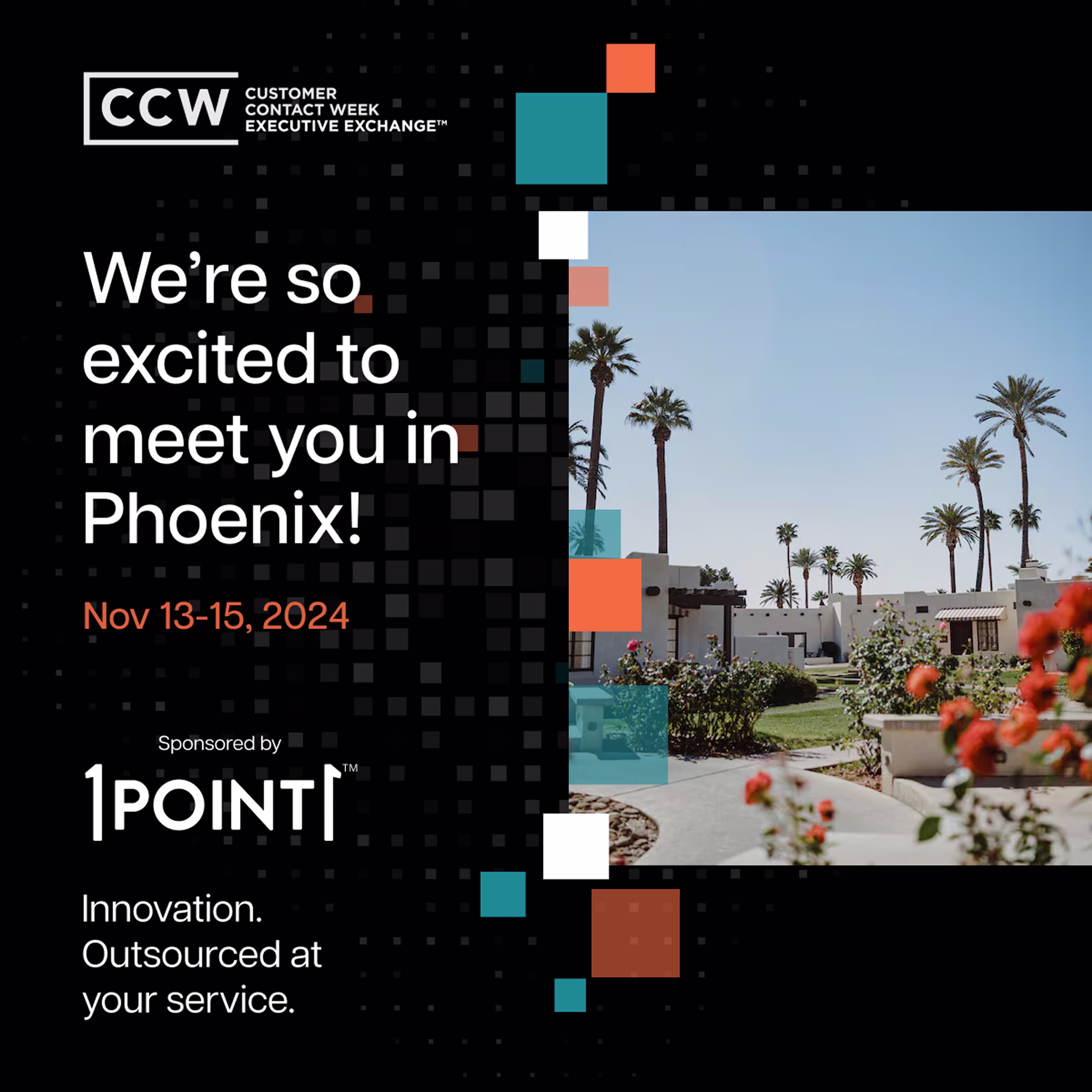 Section banner visual supporting customer experience content