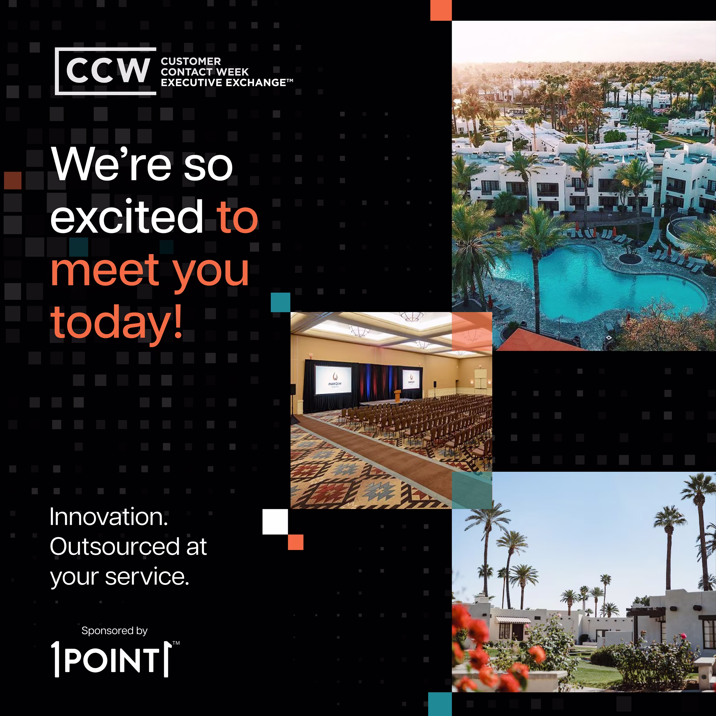 Section banner visual supporting customer experience content