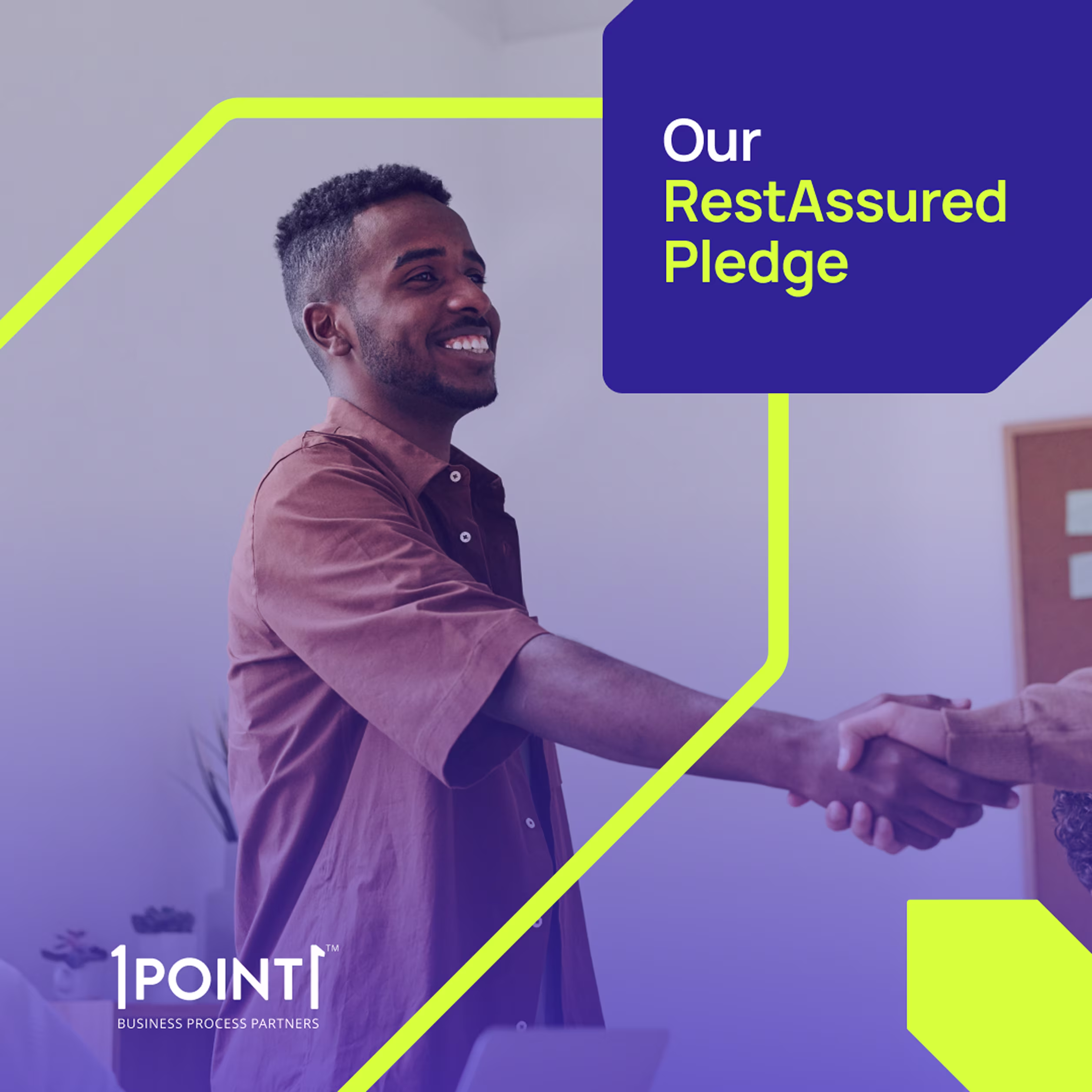 Section banner visual supporting customer experience content