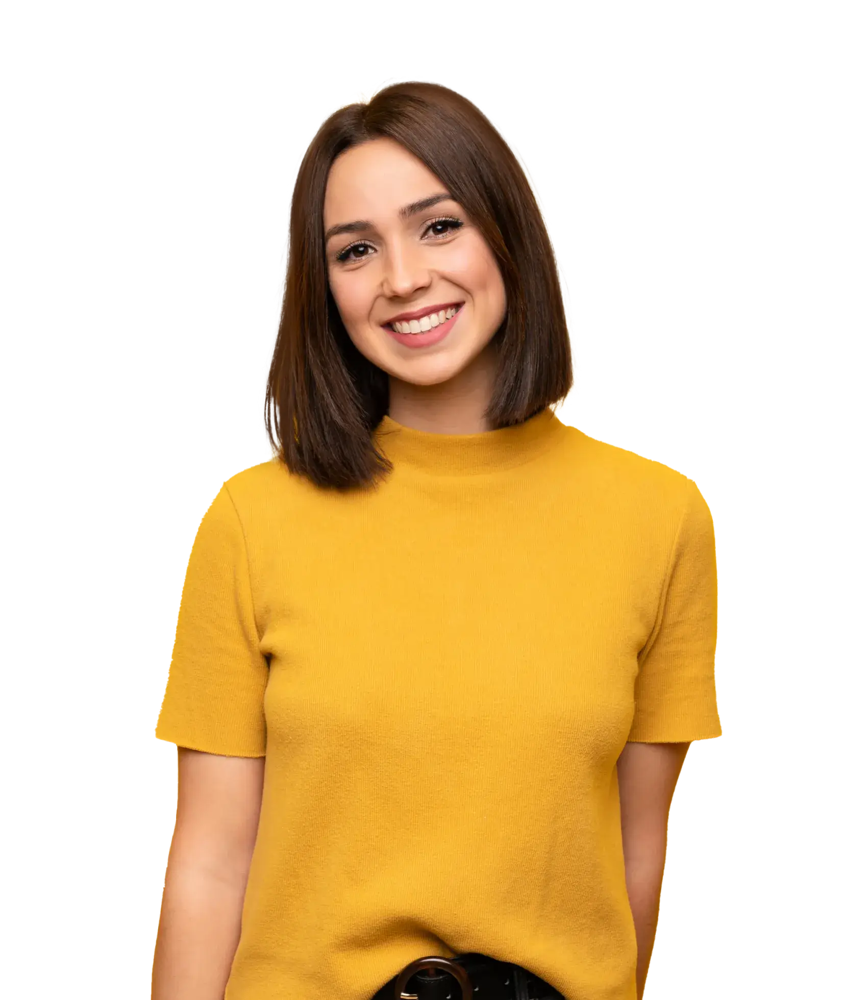 Woman smiling