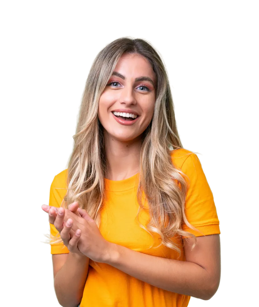 Woman smiling