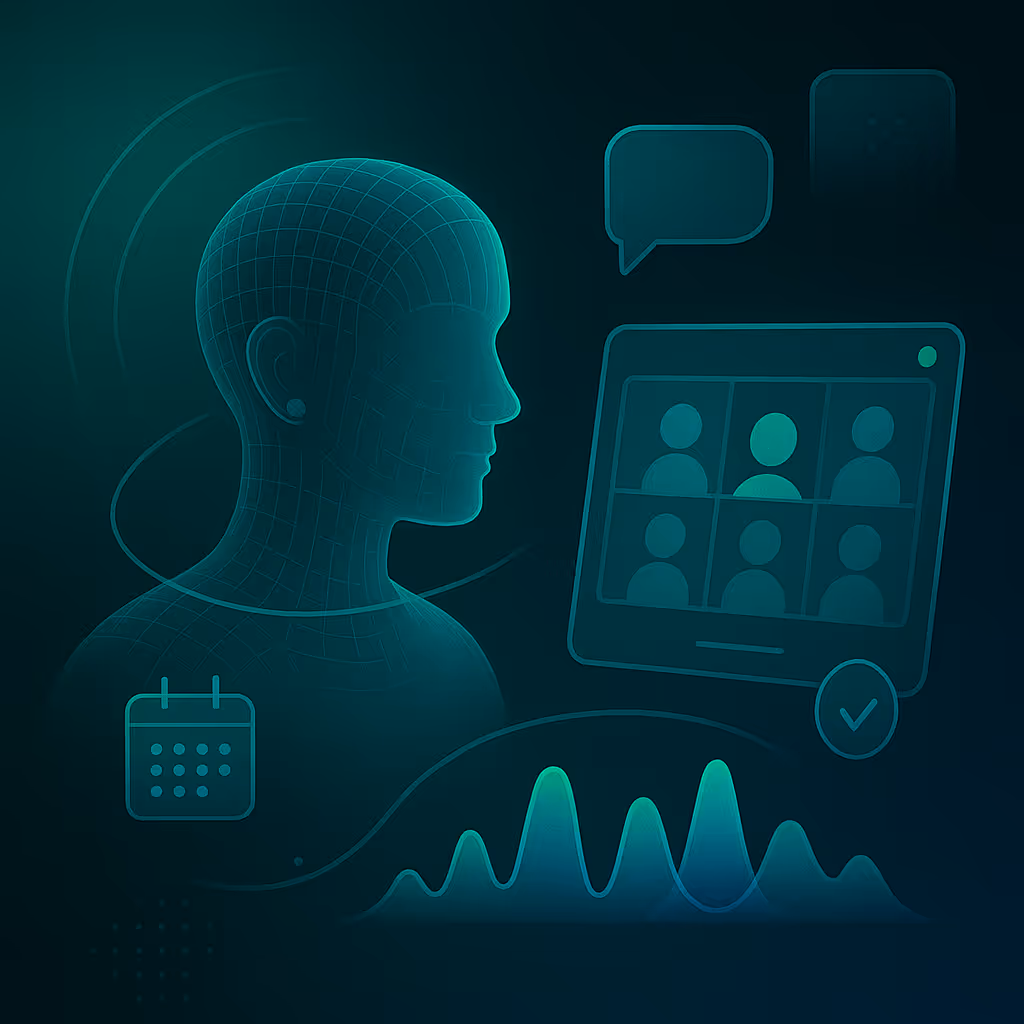 Illustrate a live virtual event for people to attend monthly.