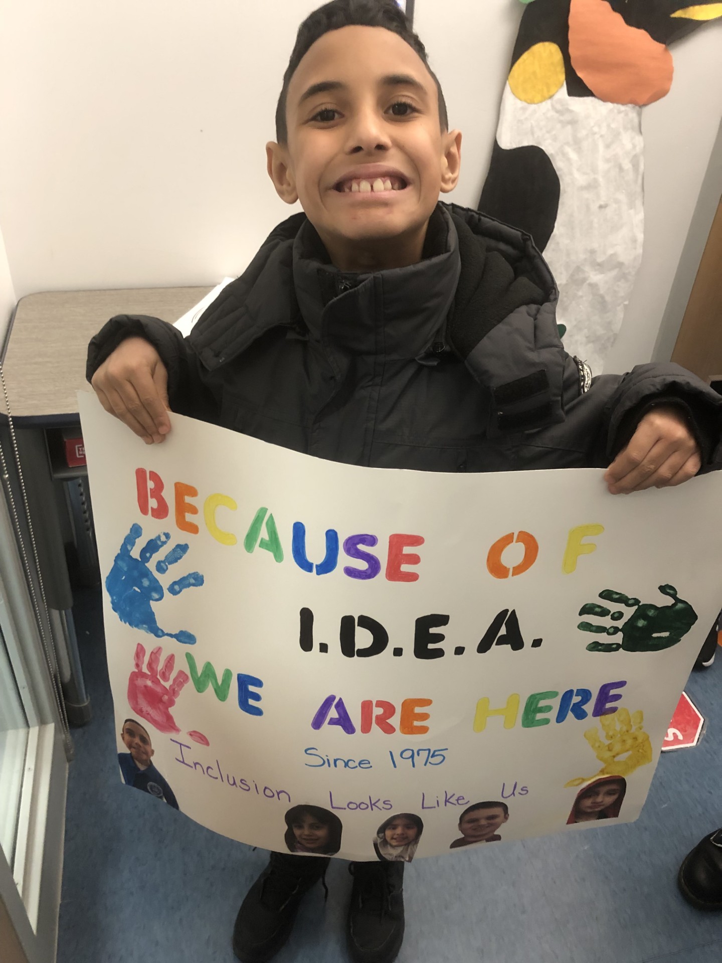 Kids with teacher on road