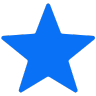 A blue star icon