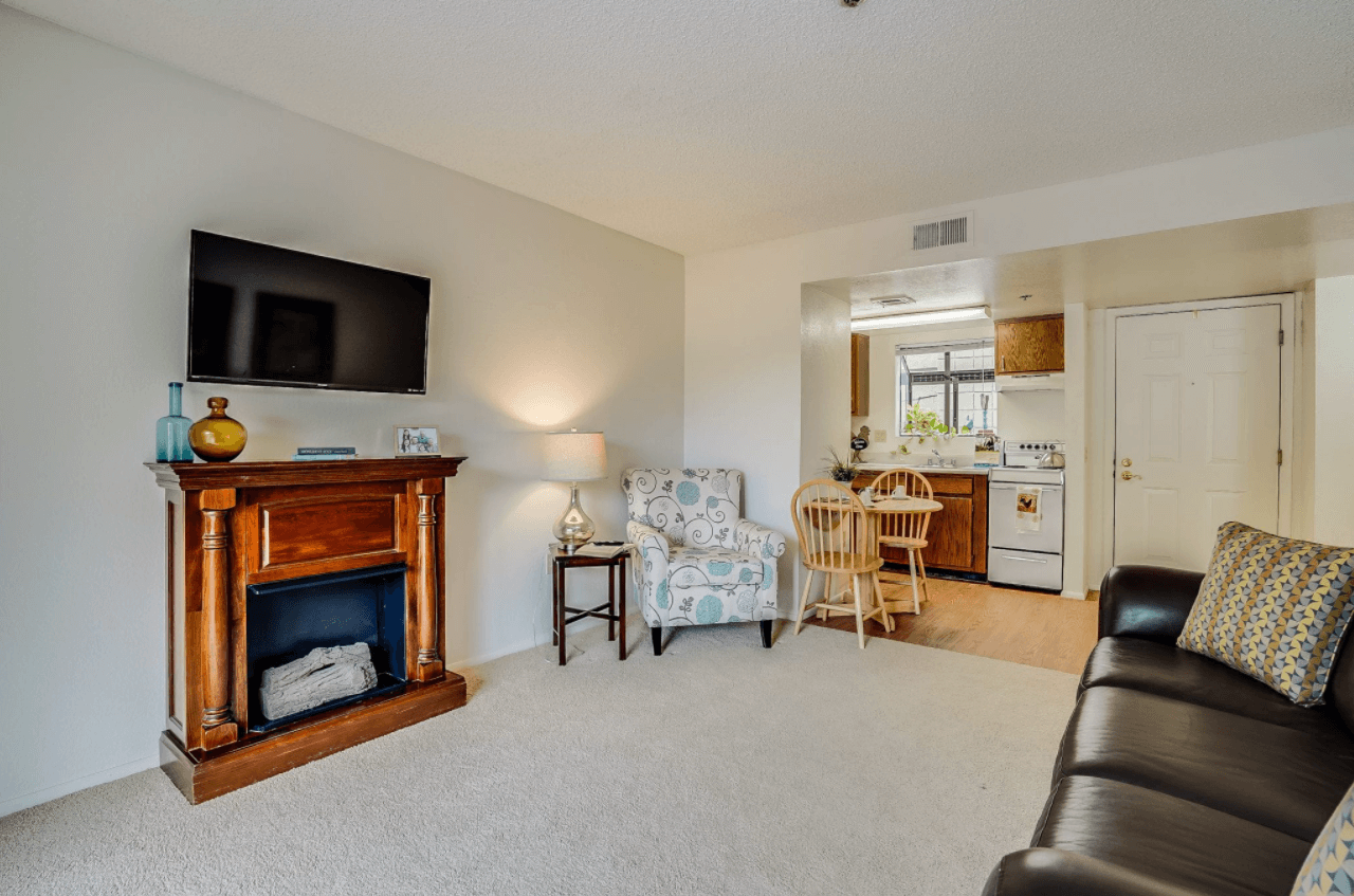 Furnished apartment living room — view 6 at LifeStream at Glendale.