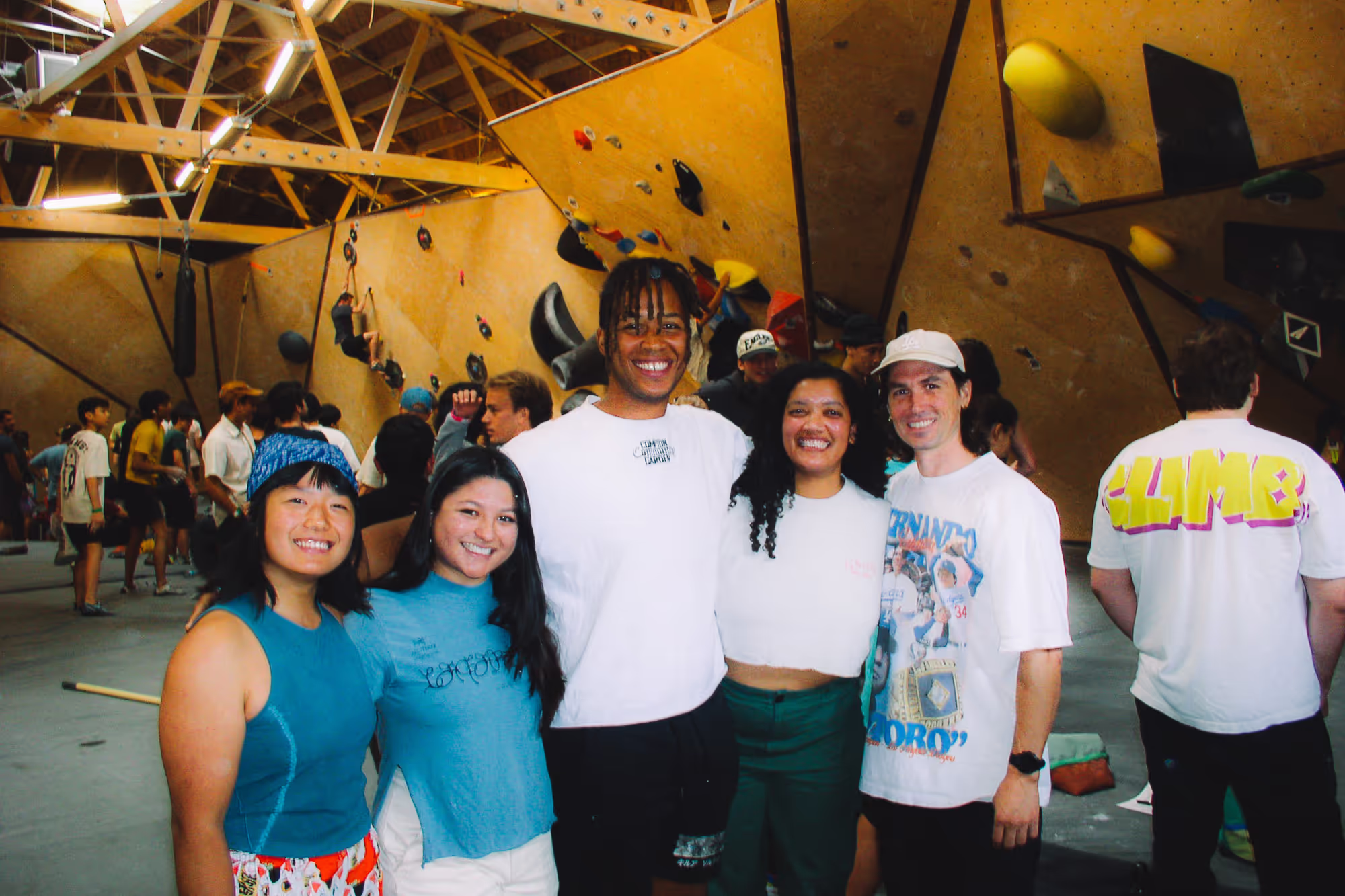 Pictured fom left to right: Ashima Shiraishi (All Rise), Community Leader Sabrina Claros (Lagartijas), Director of Horticulture Kushmir Capers (Compton Community Garden), Community Leader Indira Orozco (Lagartijas), Gym Owner Grayston Leonard (Long Beach Rising & All Rise).