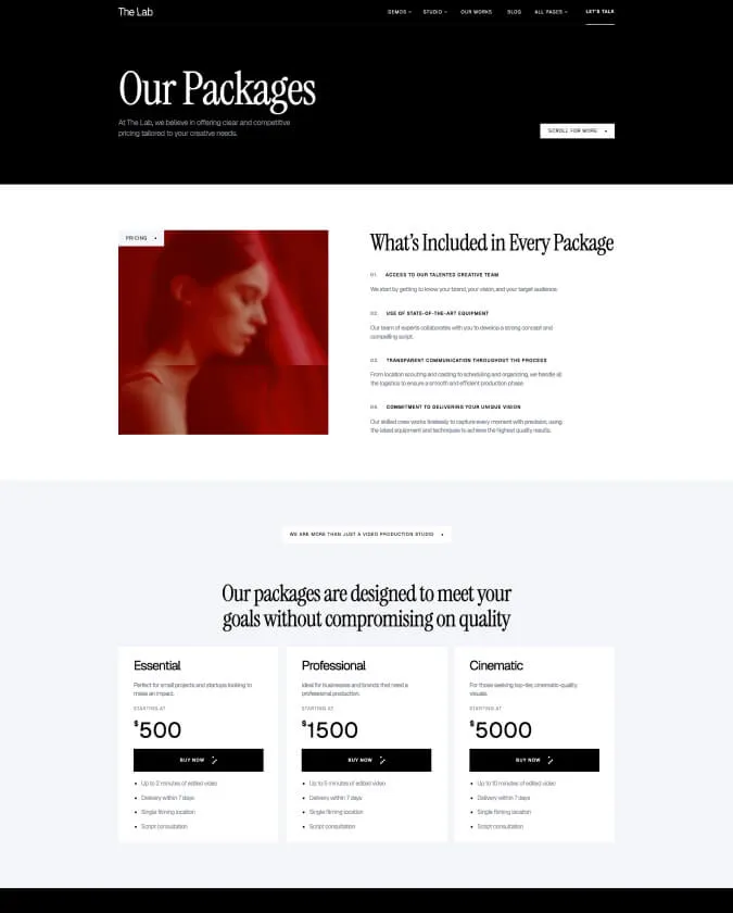 Page screen